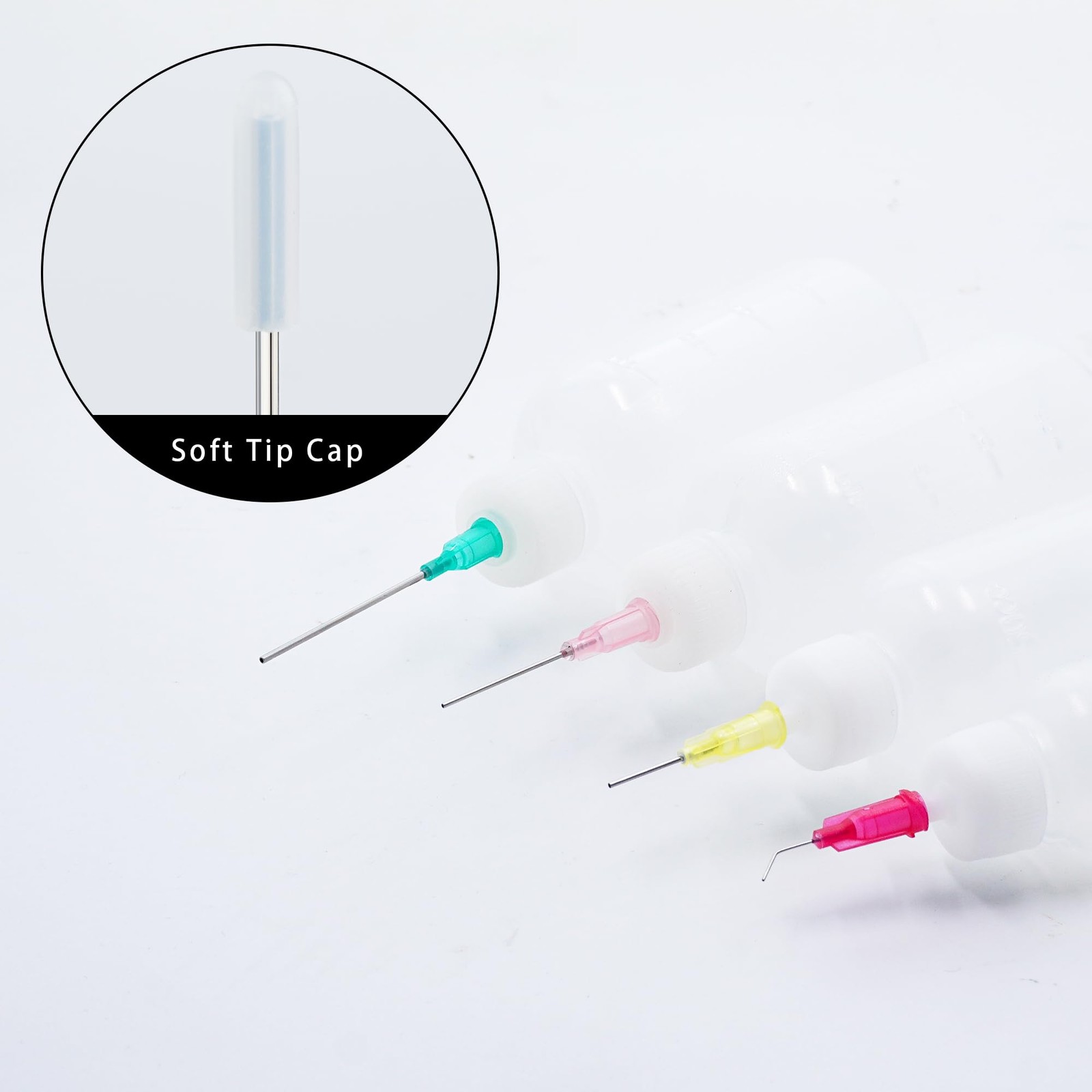 30cc Needle Glue Bottles, Precision Tip Squeeze 1 Ounces, transparent