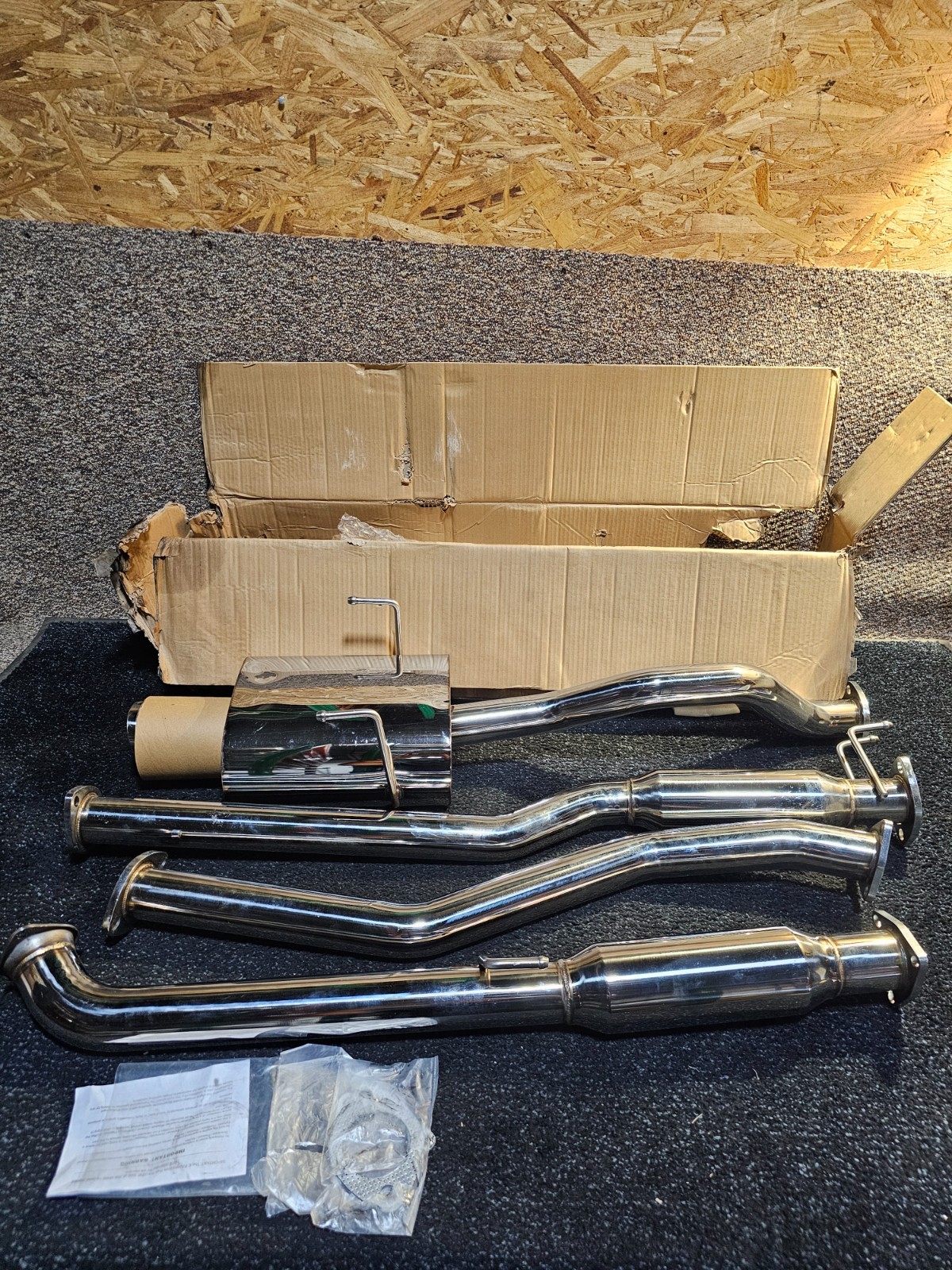 Catback Exhaust Muffler System J2-CBE-OS-072 for 01-05 Honda Civic Coupe 1.7L