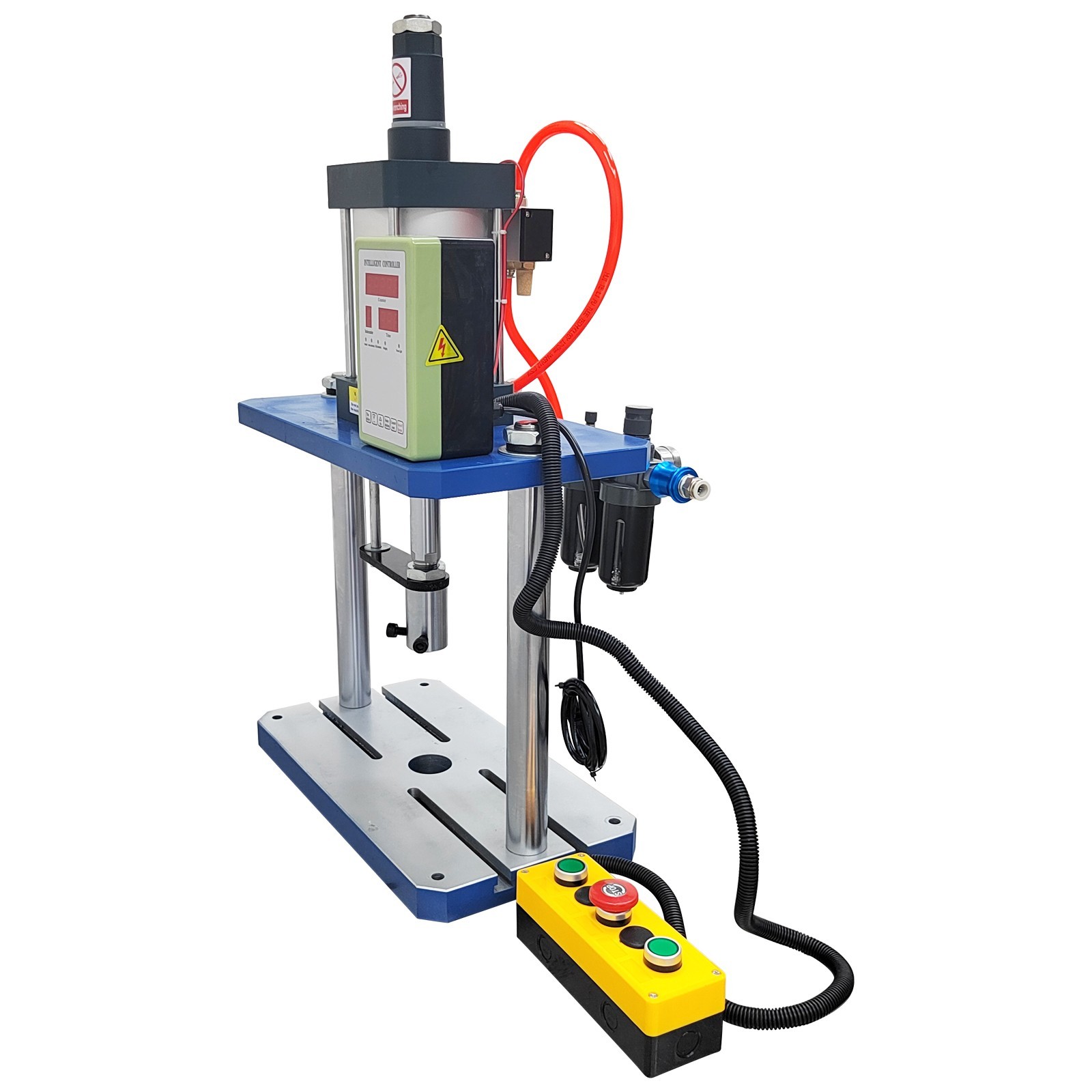 Pneumatic Punch Machine Punch Press controller 110V 1763lbs 3.9-1.9in Two Column