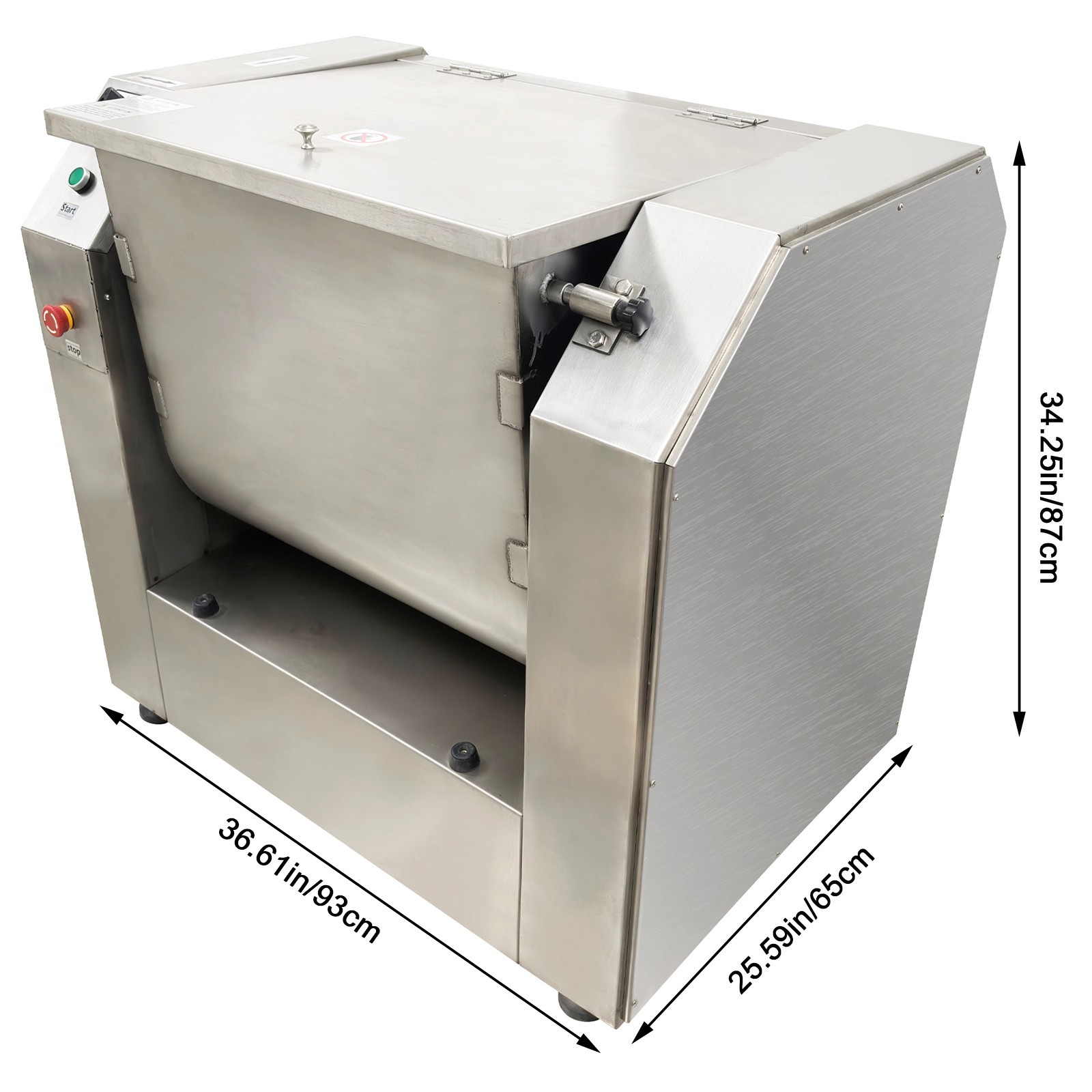 50KG/110 lbs Commercial 220V Electric Dough Mixer Mixing Machine Three-phase