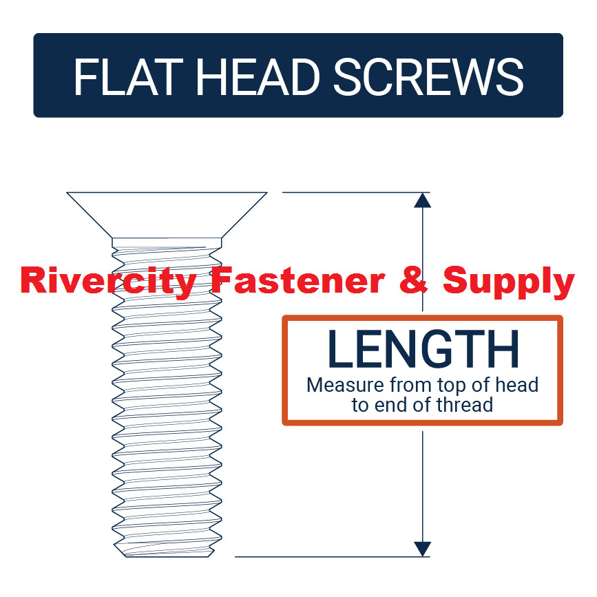 M6-1.0×30 Phillips Flat Head Screws 6mm x 30mm Stainless Bolts M6x1.0 x 30