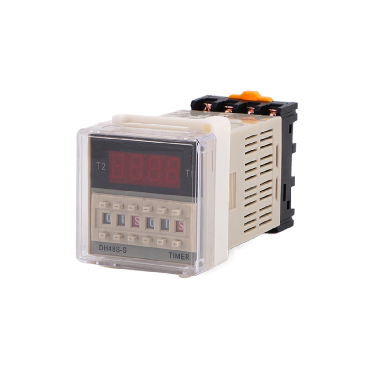 AC110V Programmable Time Delay Relay DH48S-S With Socket Base