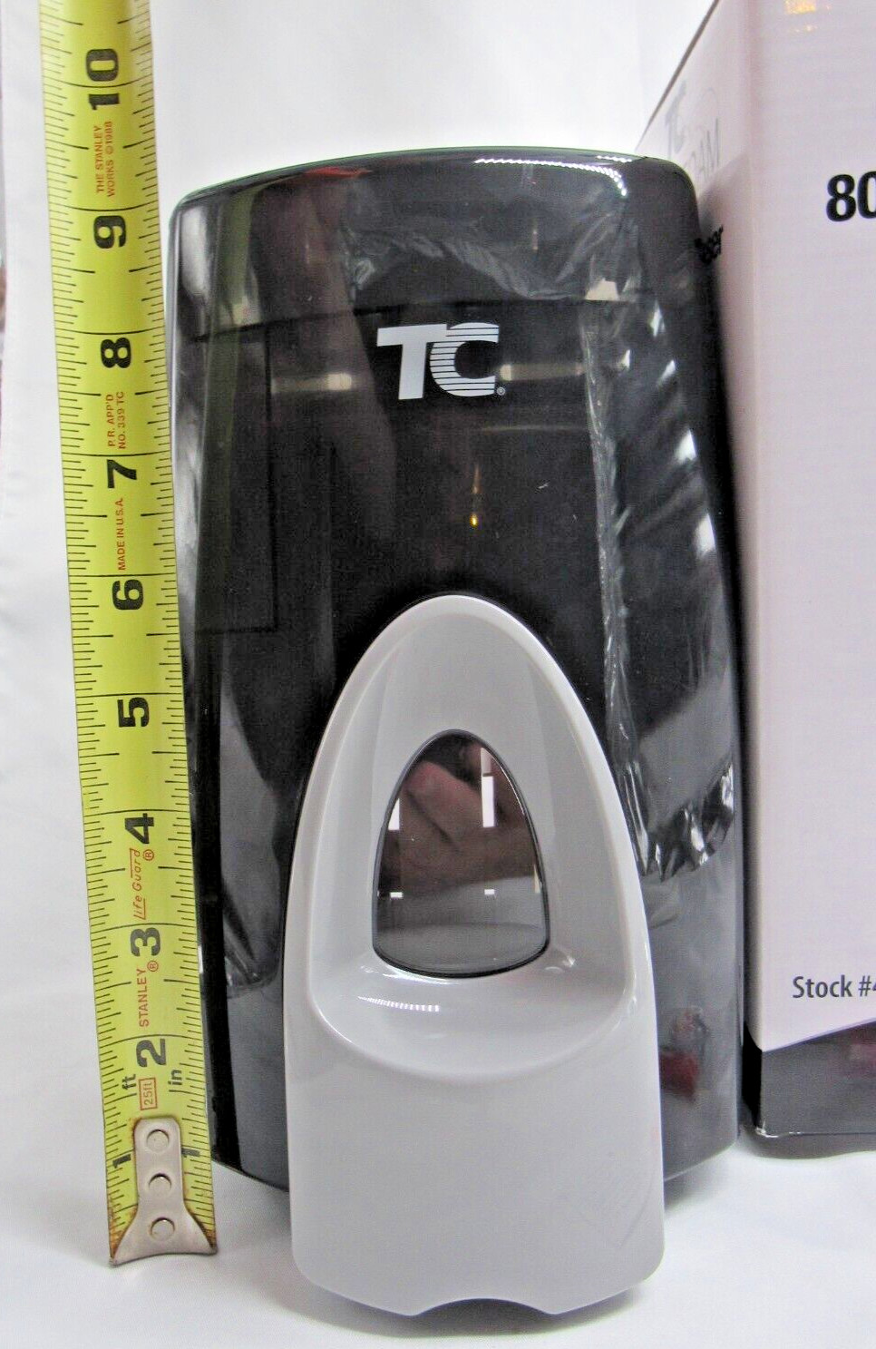 TC Enriched Foam Dispenser 800ml Black Dispenser with hardware