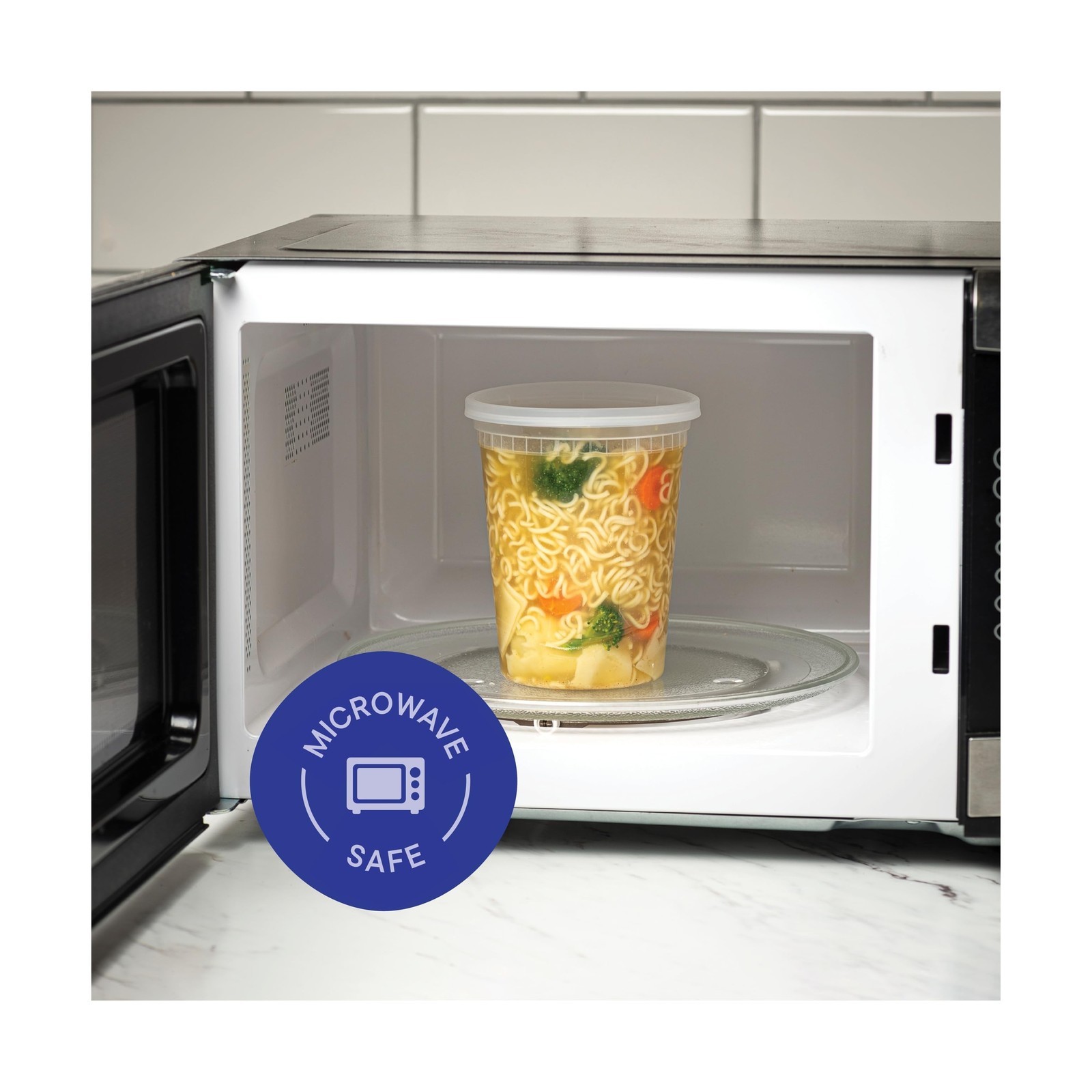[240 Sets – 32 oz.] Clear Plastic Deli Food Storage Containers with Airtight …