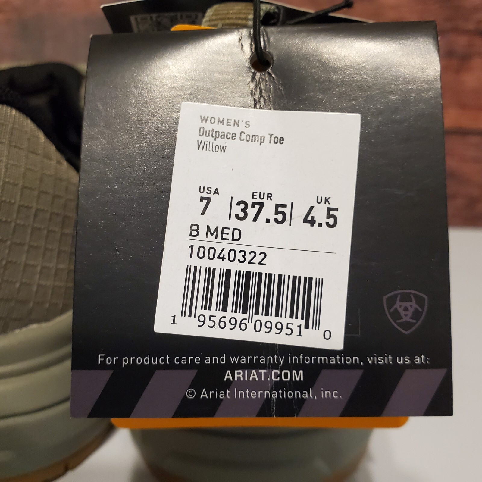 ARIAT Women’s Outpace Composite Toe Work Safety Shoes Willow 7 B Medium