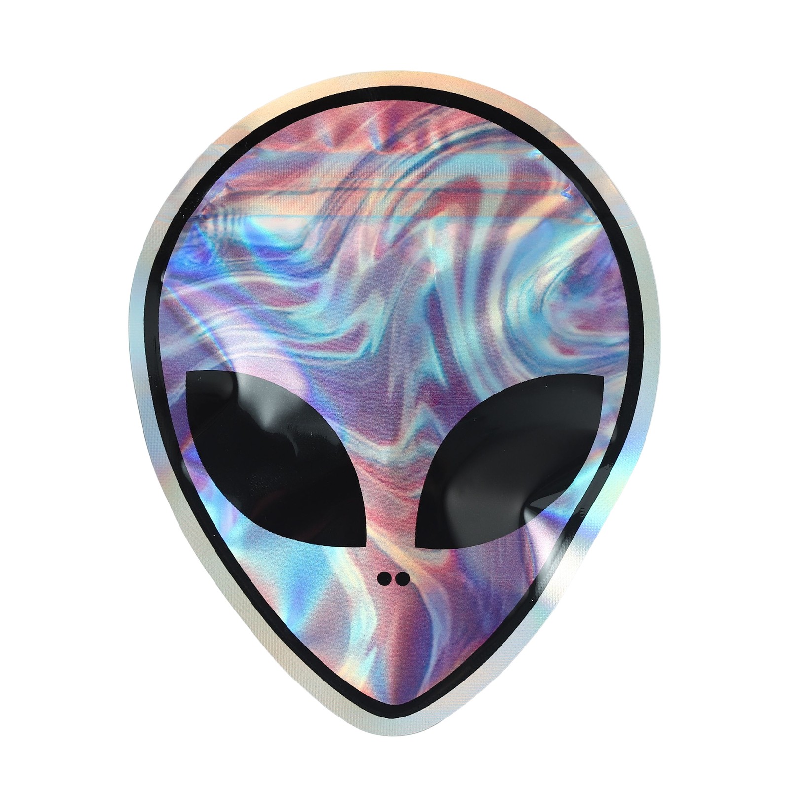 100Pcs Assorted Cartoon Shaped Holographic Mylar Bags 3.5g Resealable Zip Pouch