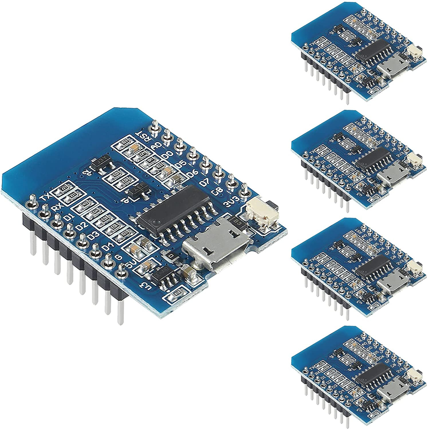5Pcs ESP8266 ESP-12 ESP-12F Nodemcu Mini D1 Module Wemos Lua 4M Bytes