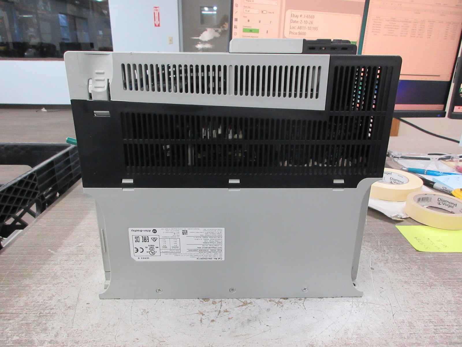 Allen-Bradley PowerFlex 525 AC Drive 25B-D043N114 Ser. B 30HP 3Ph Used