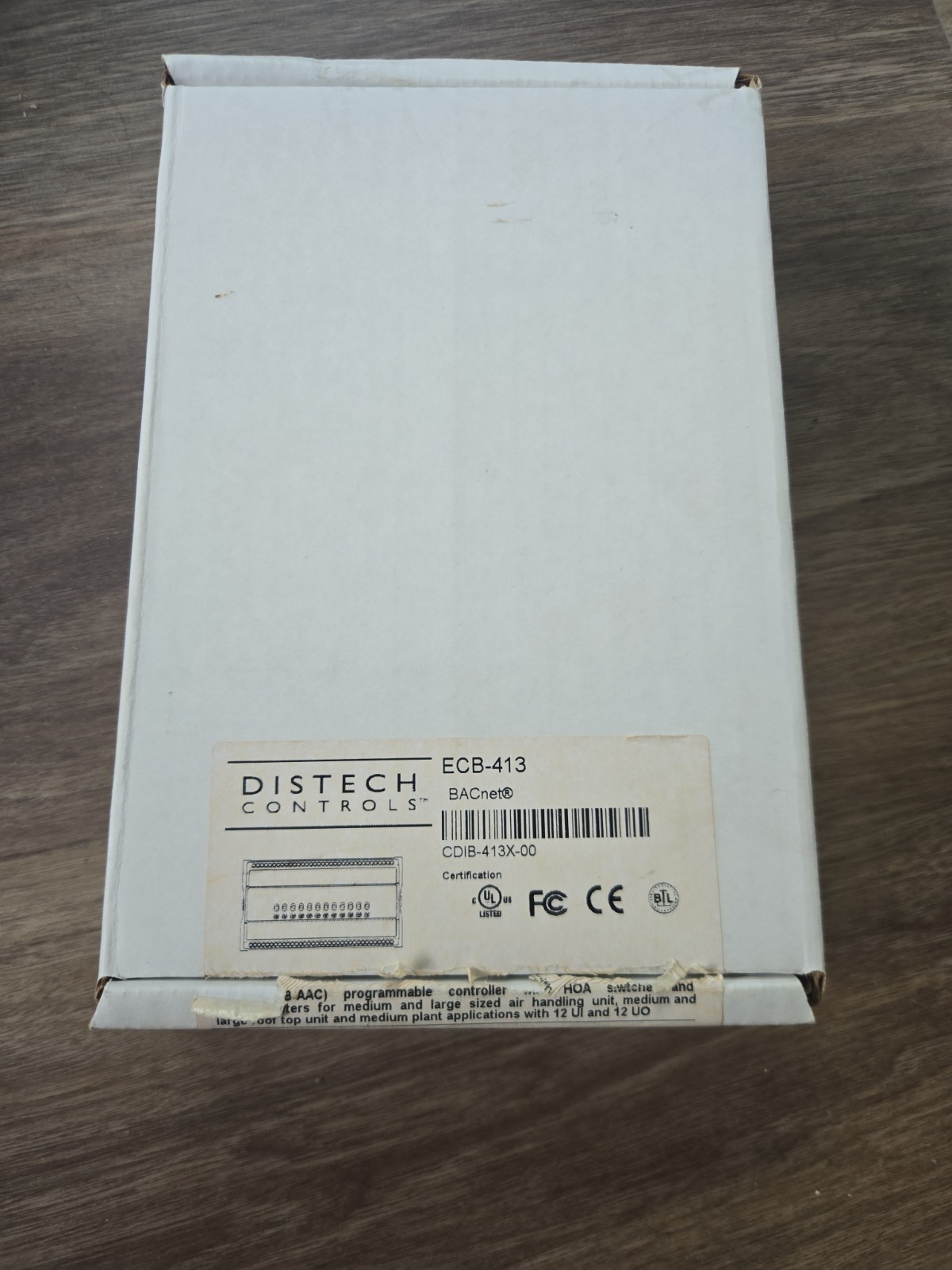 Distech Controls ECB-413 BACnet Unit Controller 24V 1A CDIB-413X-00