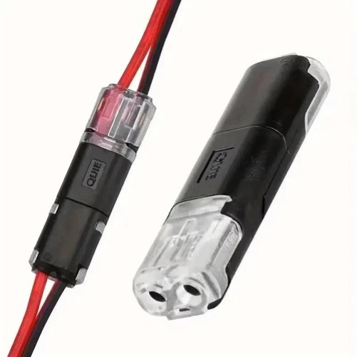 100PCS 2-Pin Quick Wire Connectors – Solderless LED Strip Plug Terminal