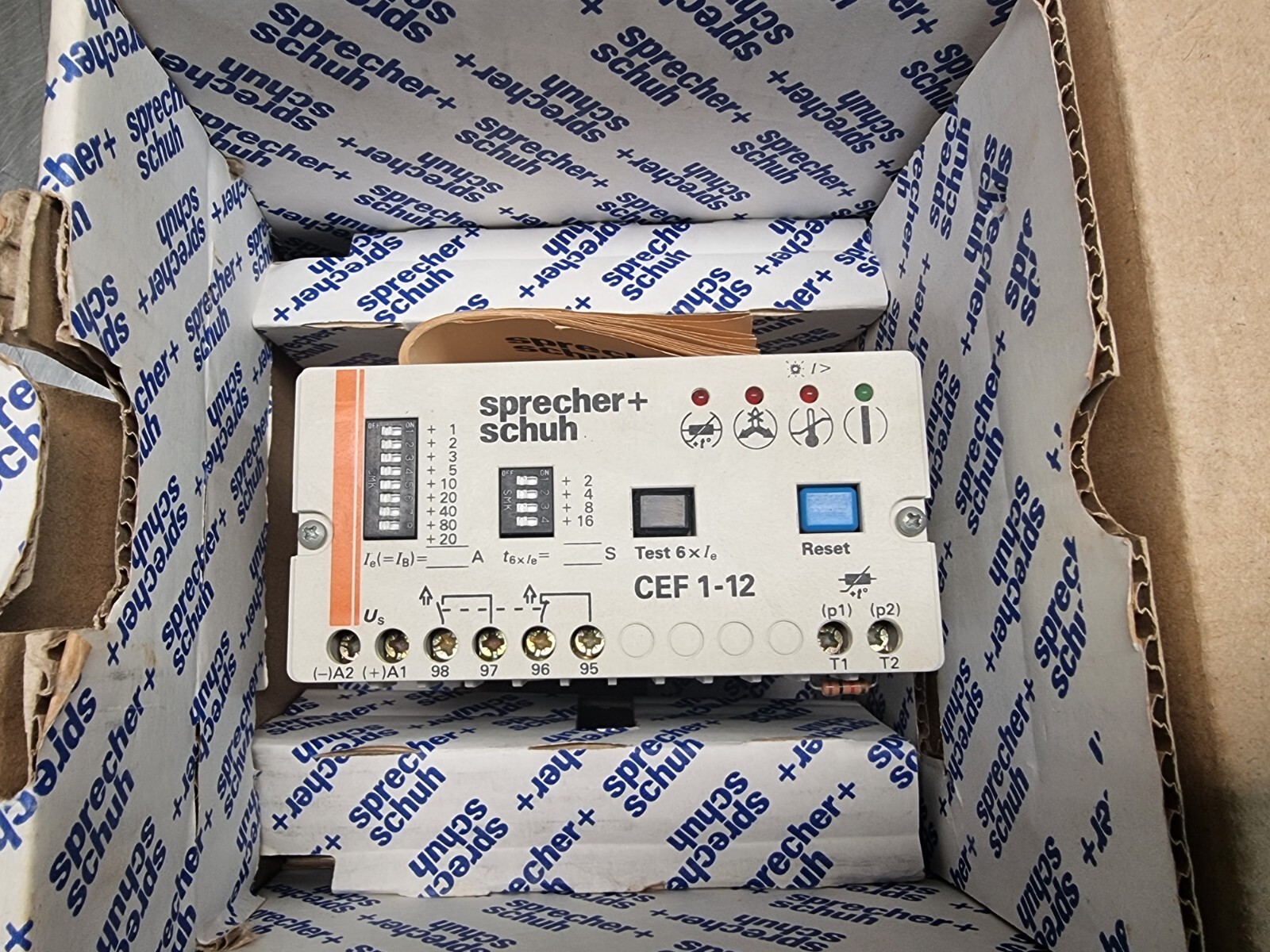Sprecher + Schuh CEF 1-12 20-180A Electronic Motor Protection Relay