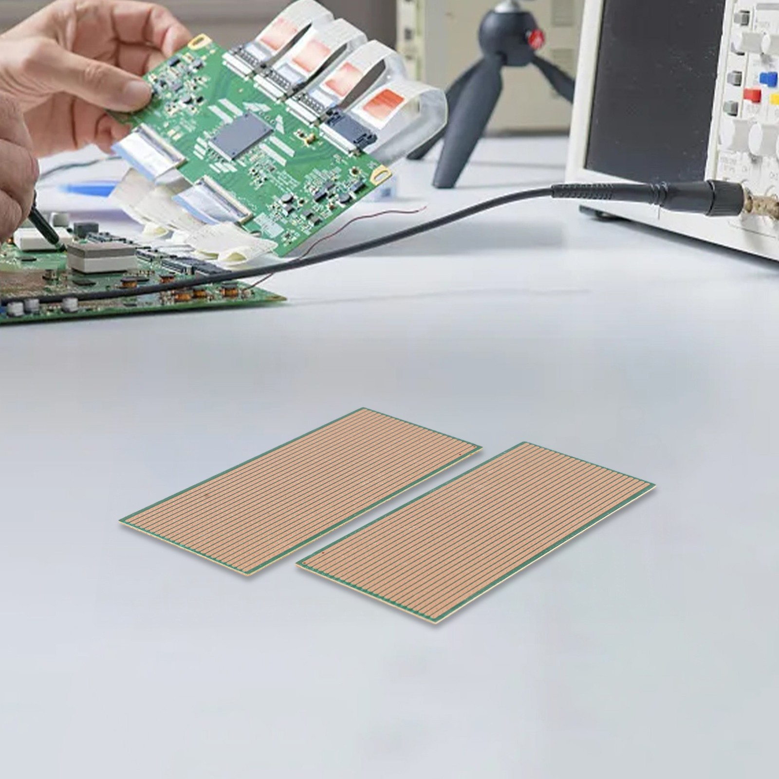 2 X Stripboard Veroboard Single-Sided Copper PCB Circuit Perf Board 6.5*14.5CM
