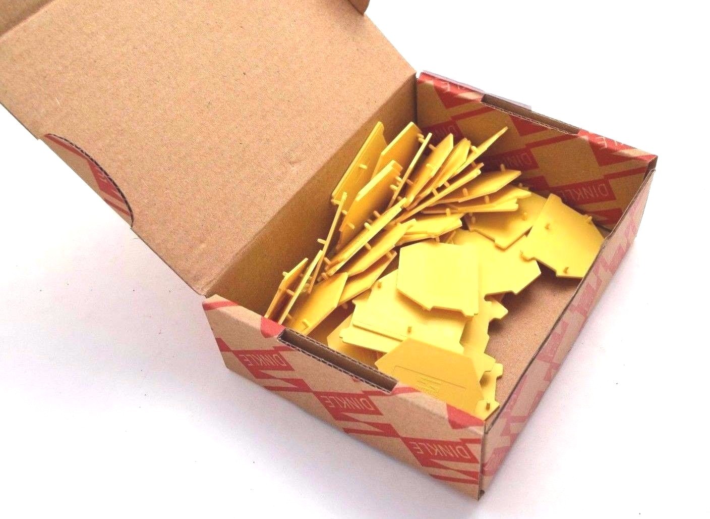 DIN Rail Terminal Block End Covers 50 Qty Dinkle DK4NC-YW for DK4N-YW Yellow
