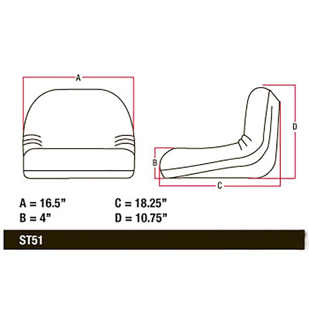 Seat B1GY20495 Fits John Deere 115 125 L100 L105 L107 L108 L110 L111 LA100 X110