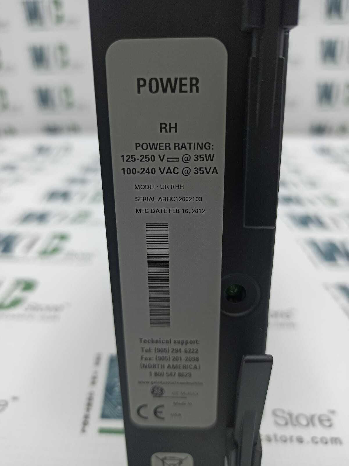 UR RHH / 12A0-0101-B4 GENERAL ELECTRIC MULTILIN POWER MODULE URRHH
