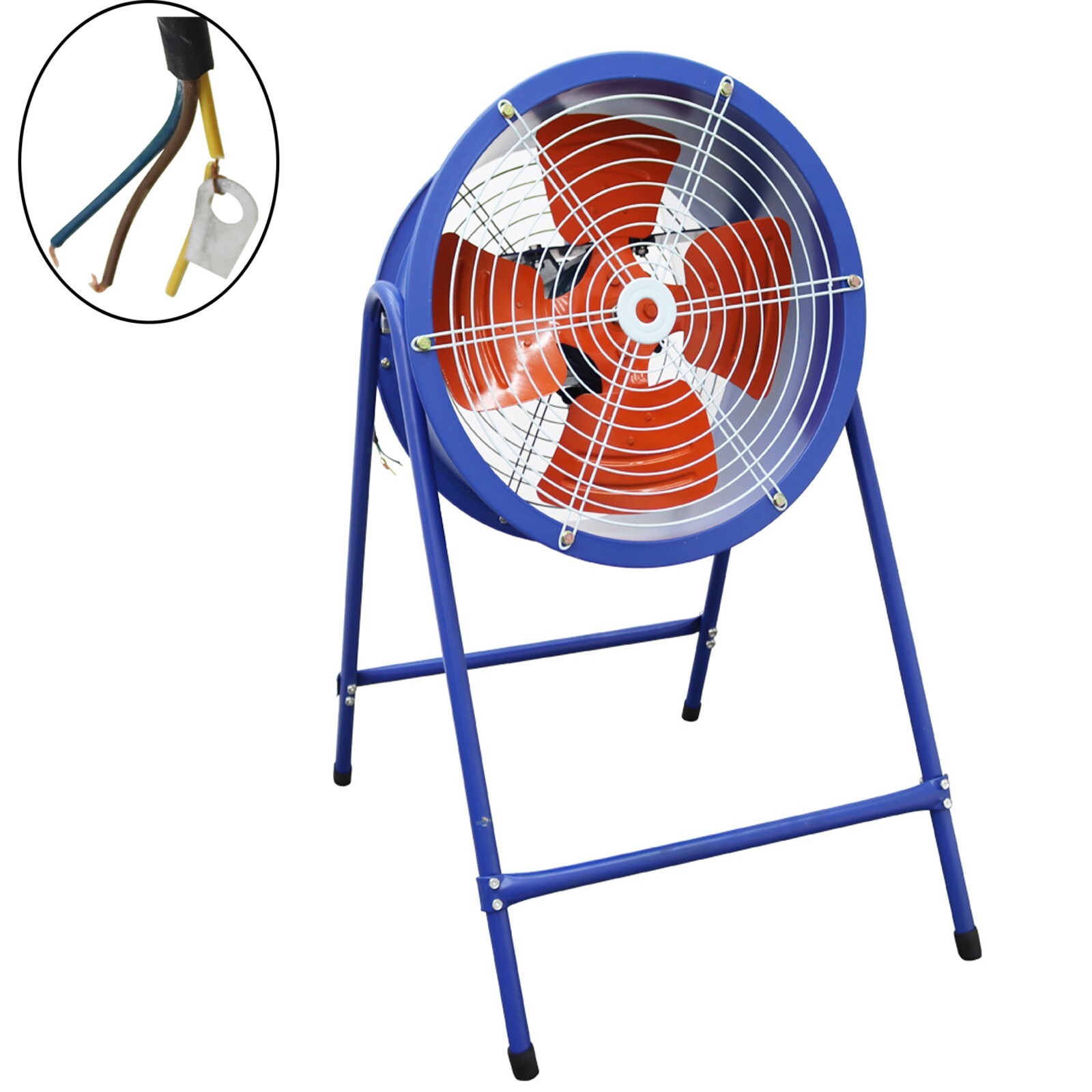 16″ Floor Type Industrial Axial Fan Ventilator Cooling Equipment 1450 rpm 220V