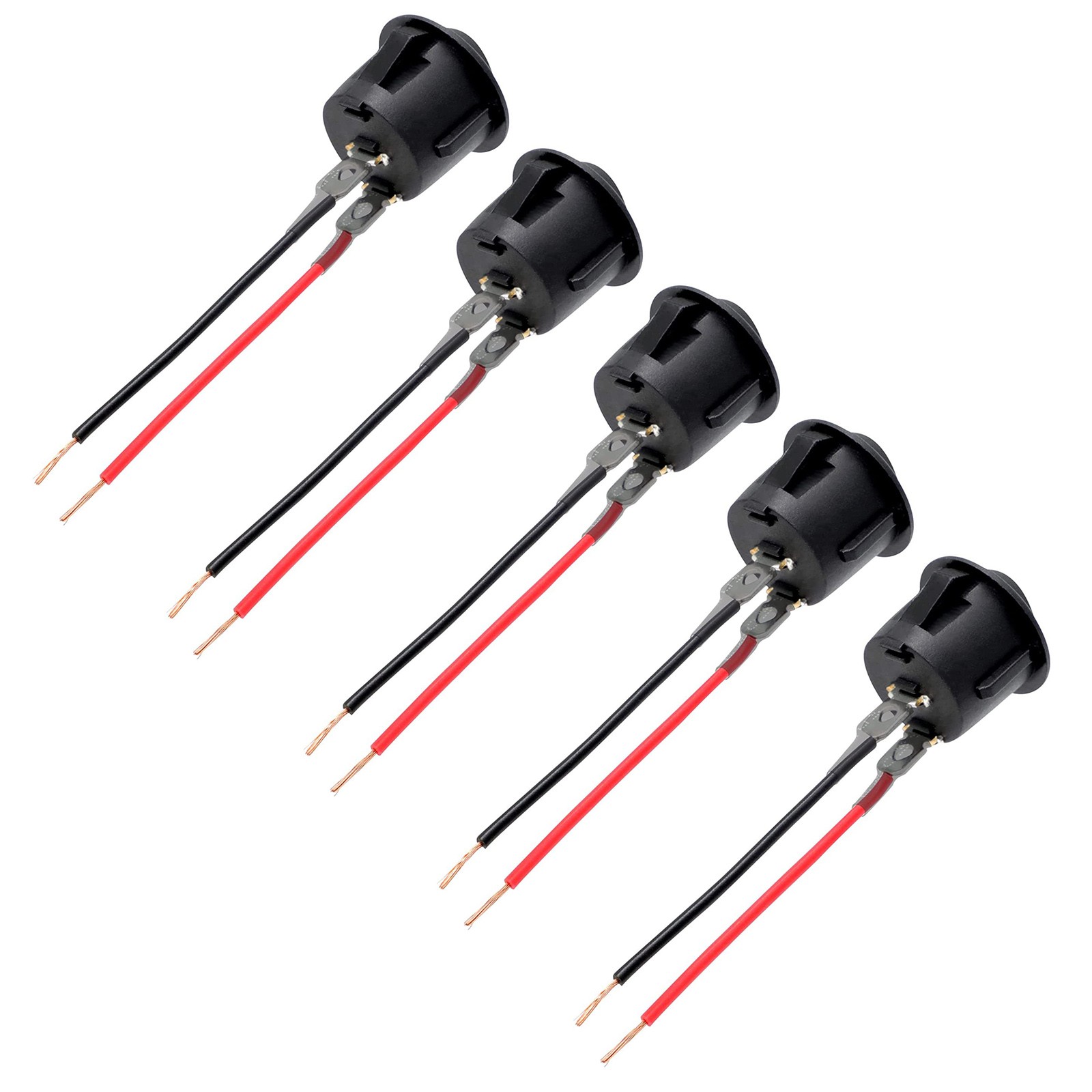 10 Amps 12 Volts 5Pcs 12V Round Rocker Switch AC 6A/250V 2 Position On/Off