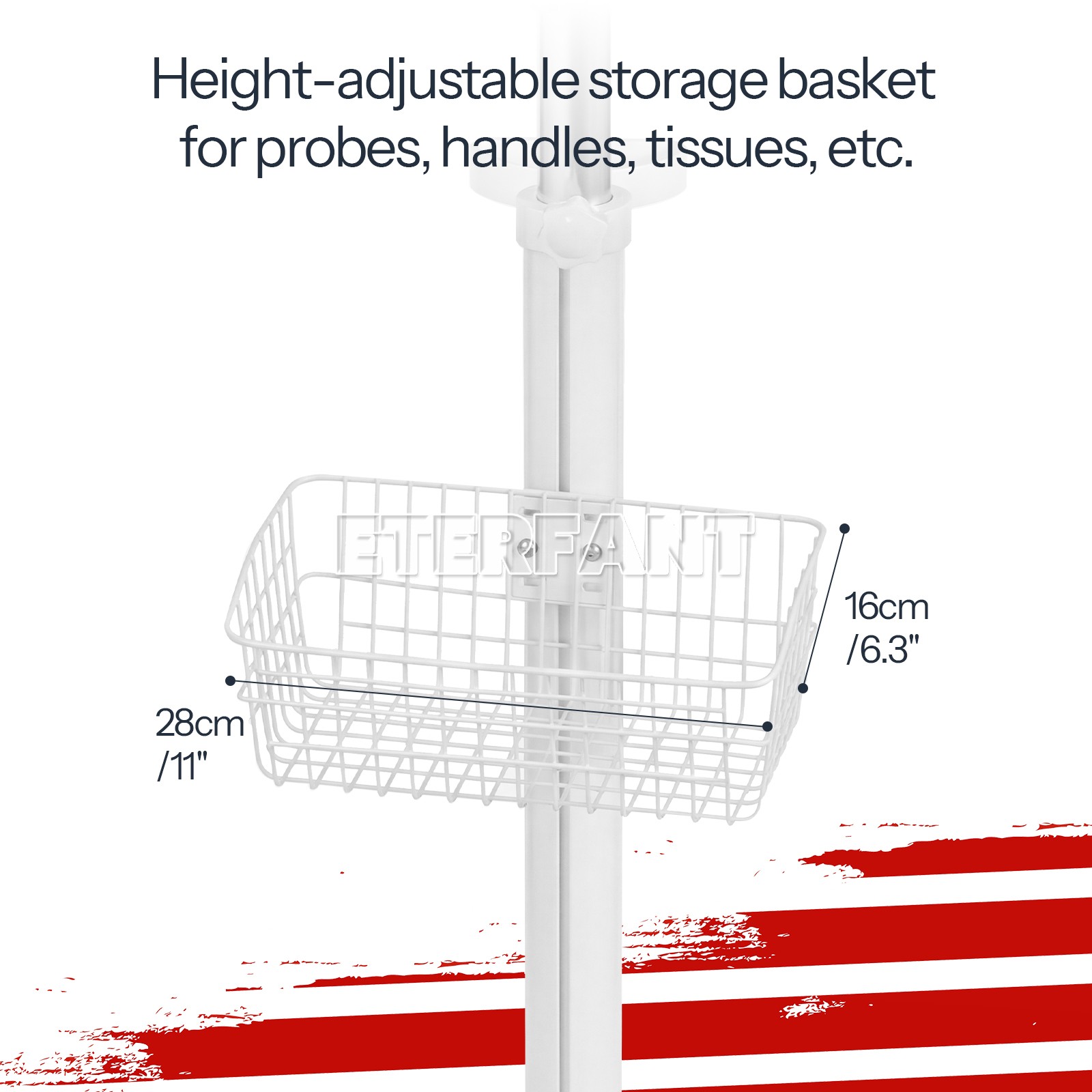 Wall Mount Bracket/Adjustable Mobile Rolling Cart Used for Patient Monitor US