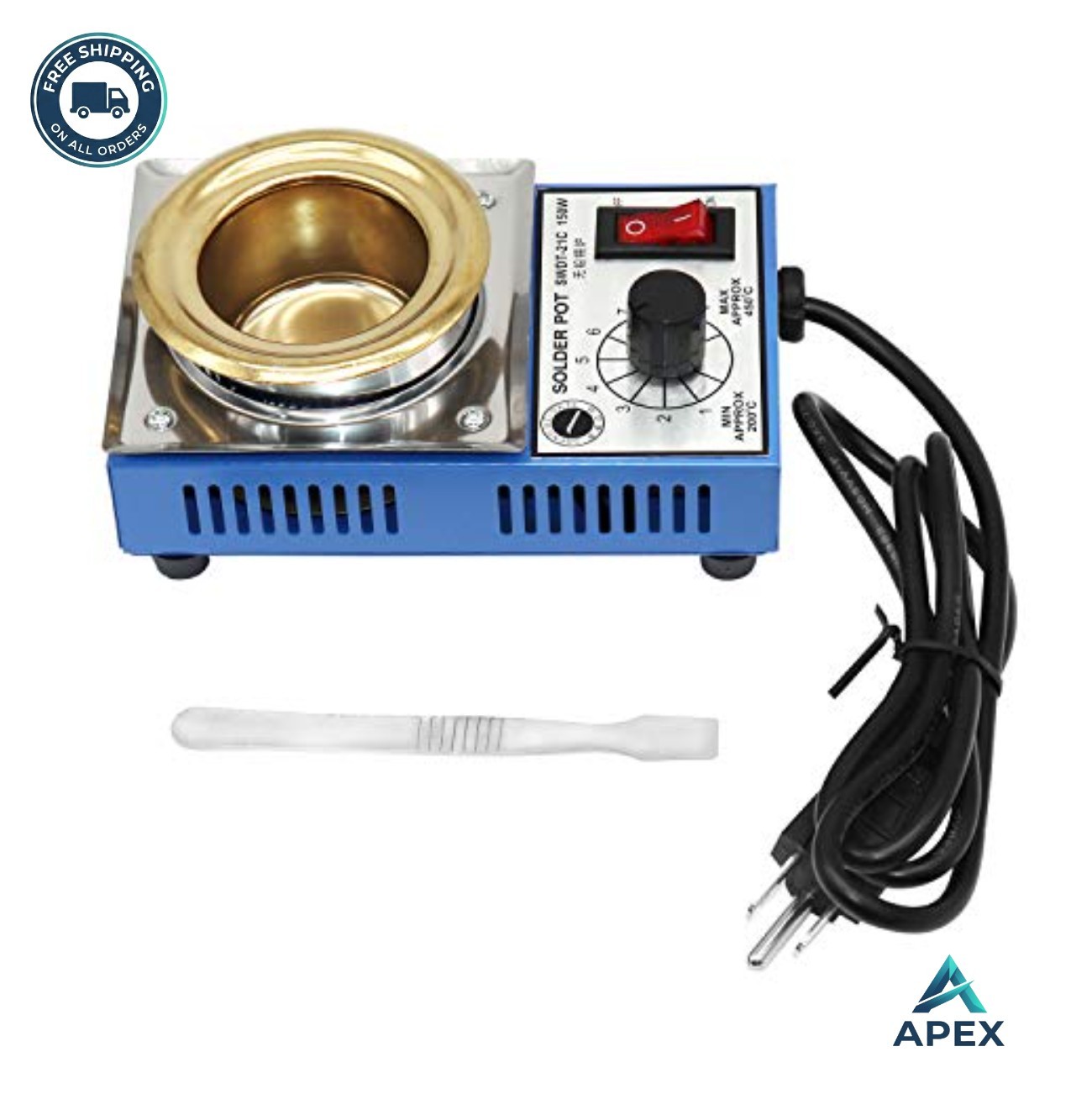 Solder Pot 50mm 110V 150W Lead-Free 500g Capacity Adjustable Temperature Tin