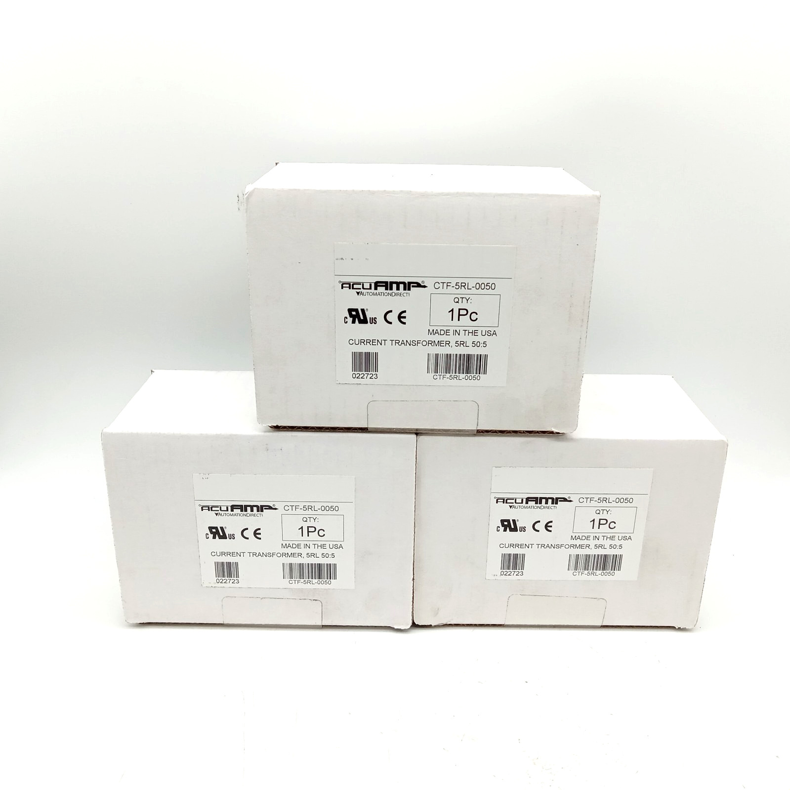 AcuAmp CTF-5RL-0050 50:5 Current Transformer Lot of 3