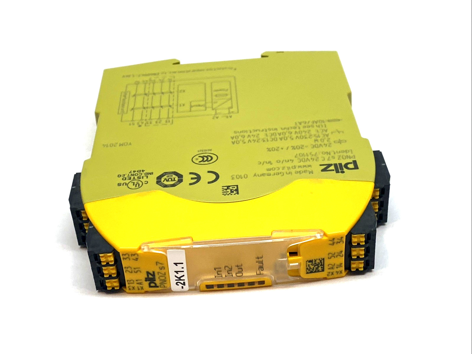 Pilz PNOZ s7 C Contact Expansion Relay 24VDC 4NO 1NC DIN Rail 751107