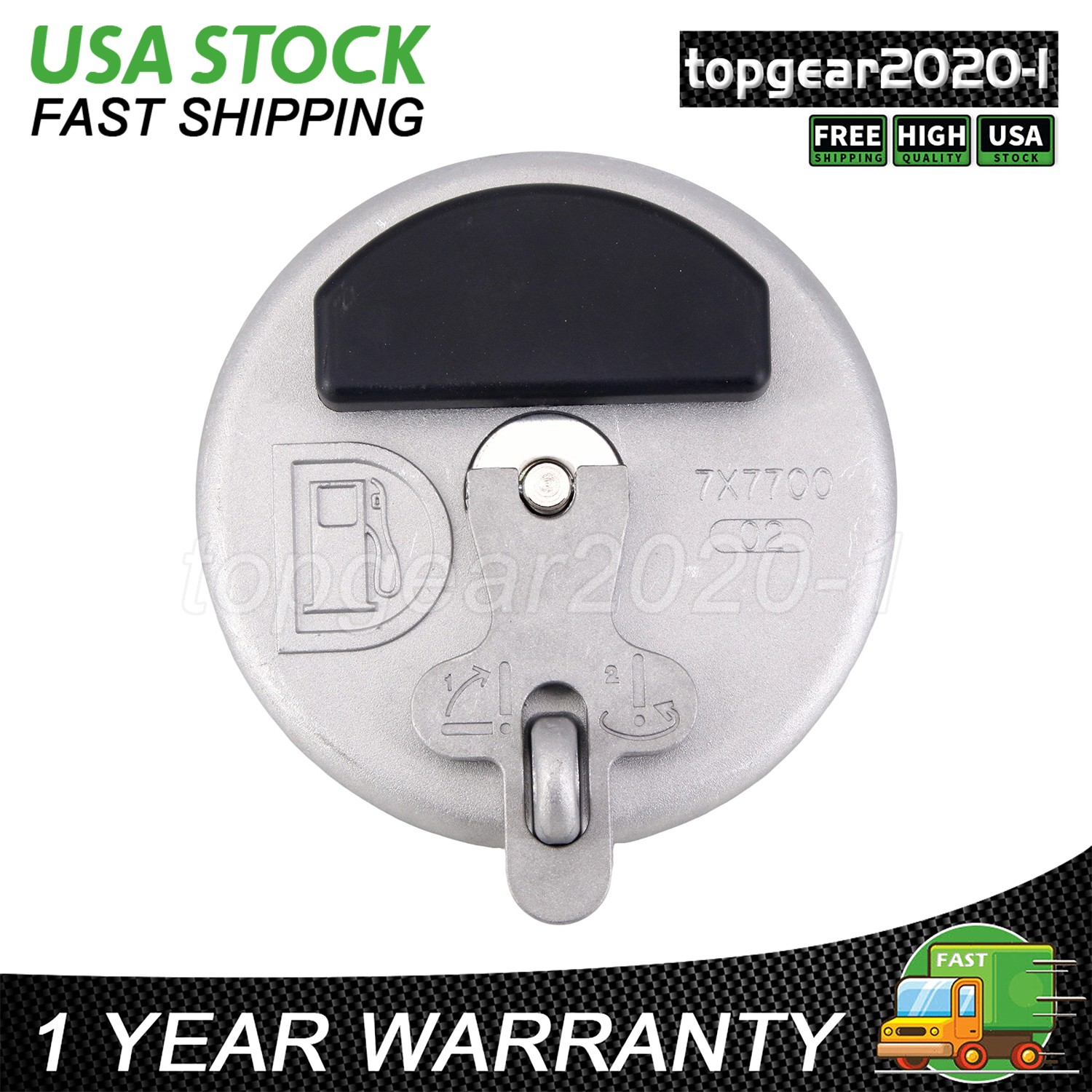 Locking Fuel Cap for Caterpillar Dozers D5G D5H D5M D5N D6E D6F D6G D6H D6M