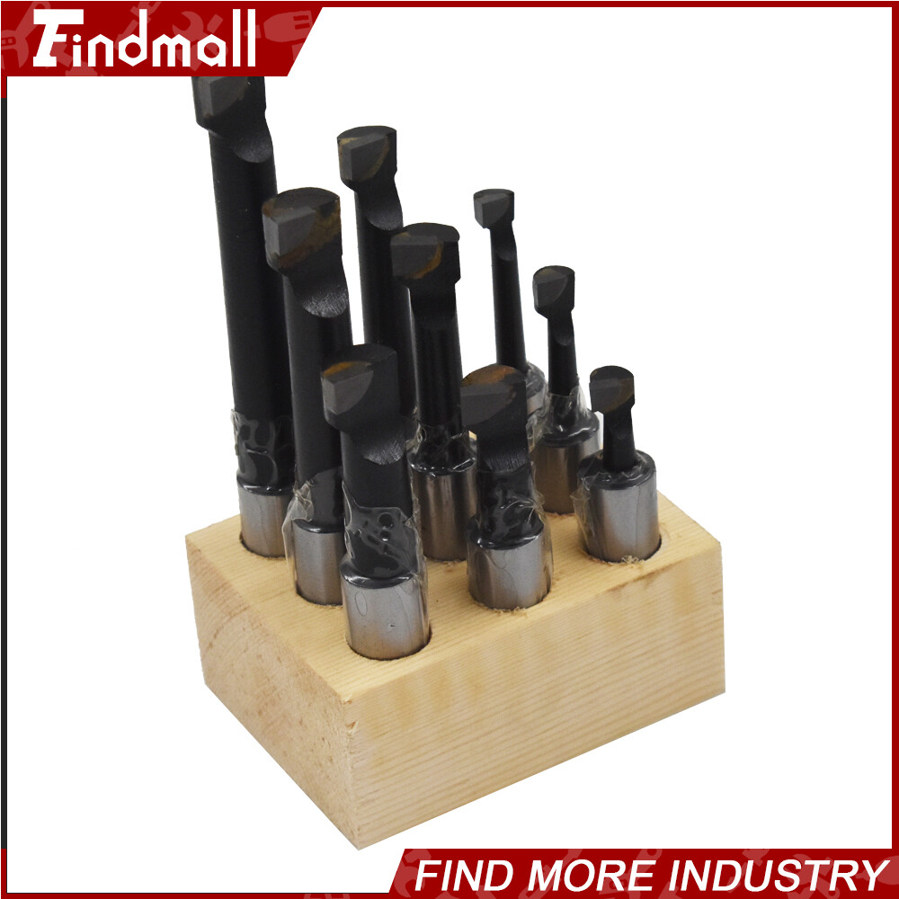 9 PCS 1/2″ BORING BAR SET CARBIDE TIPPED BARS 1/2″ SHANK LATHE TOOL