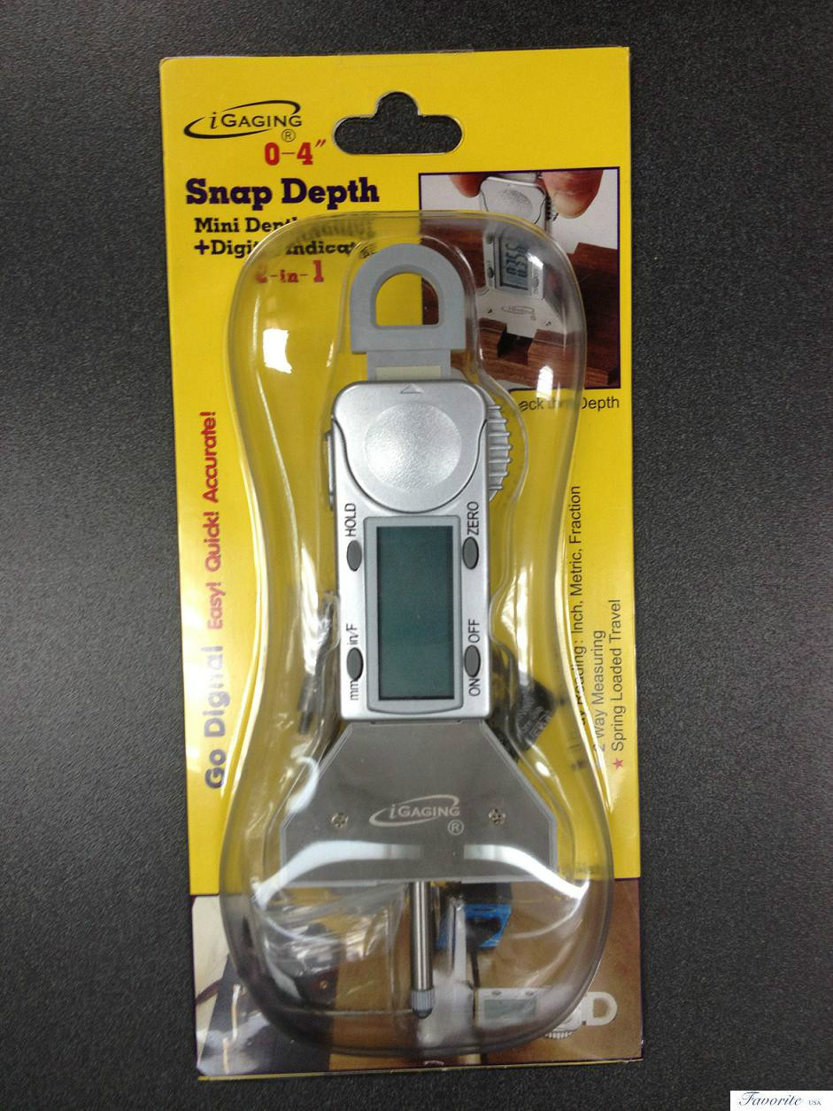 IGAGING DIGITAL SNAP DEPTH GAUGE 0.0005″ INCH-METRIC-FRACTION TIRE THREAD 0-4″