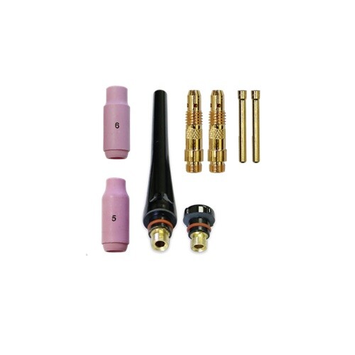 WeldingCity® Gas-thru Dinse-rear TIG Welding Torch WP-17V Valve-head 150A 12.5ft