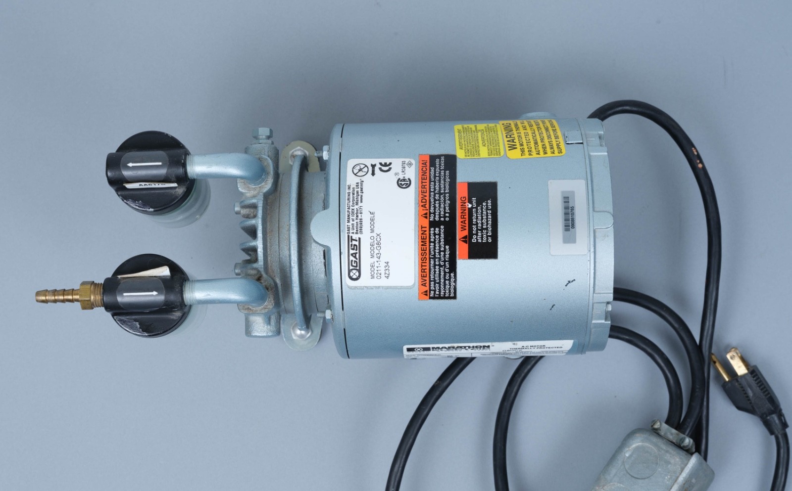 GAST Vacuum Pump 0211-143-G8CX – Excellent Working Condition