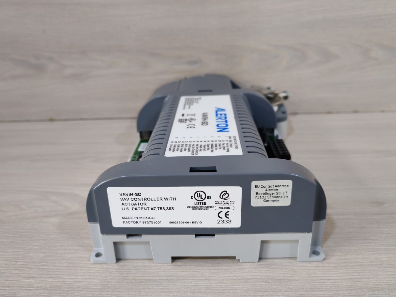 ALERTON VaVIH-SD VAV CONTROLLER WITH ACTUATOR 5002709-001 REV. G