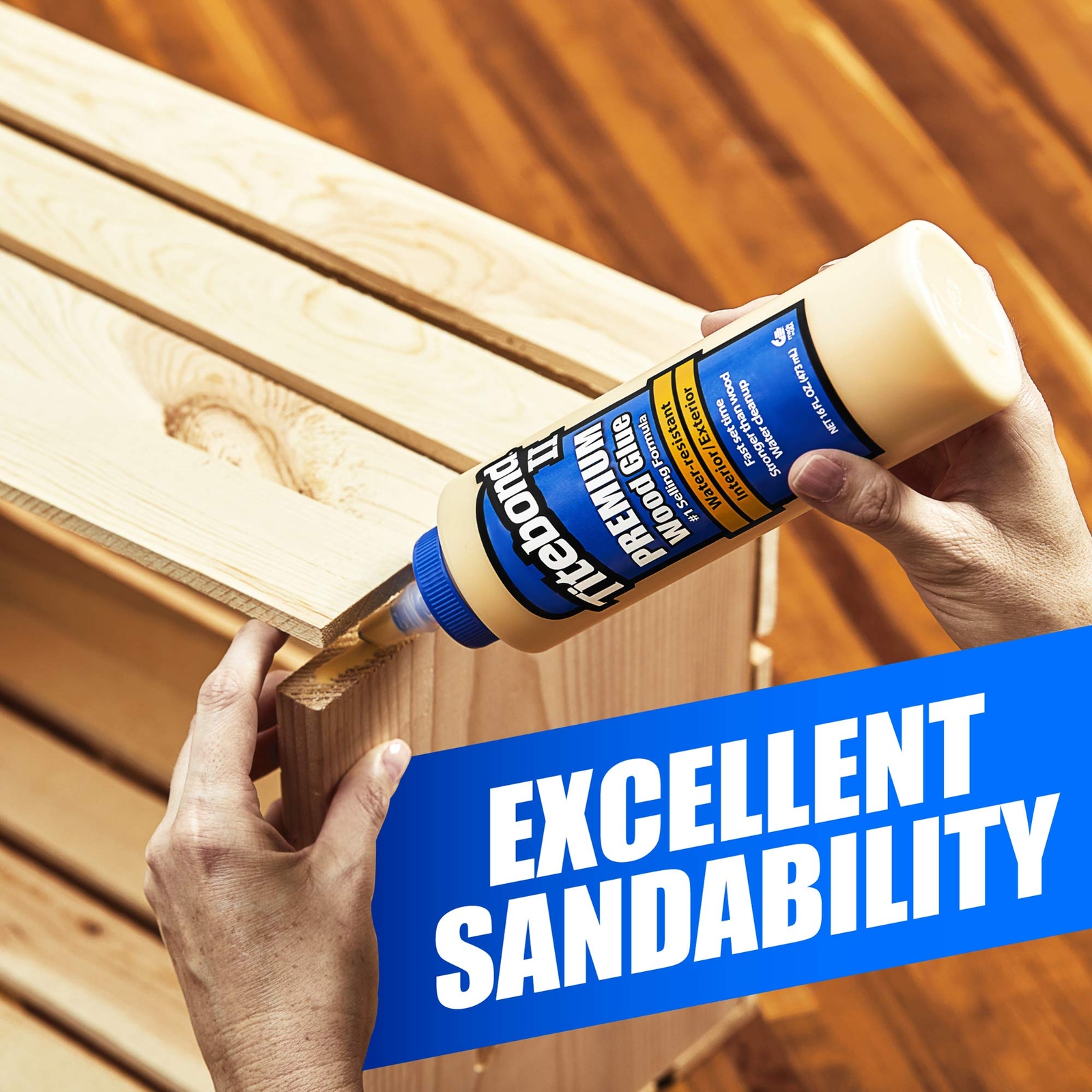 Titebond 5003 II Premium Wood Glue, 8-Ounces Water Resistant Interior / Exterior