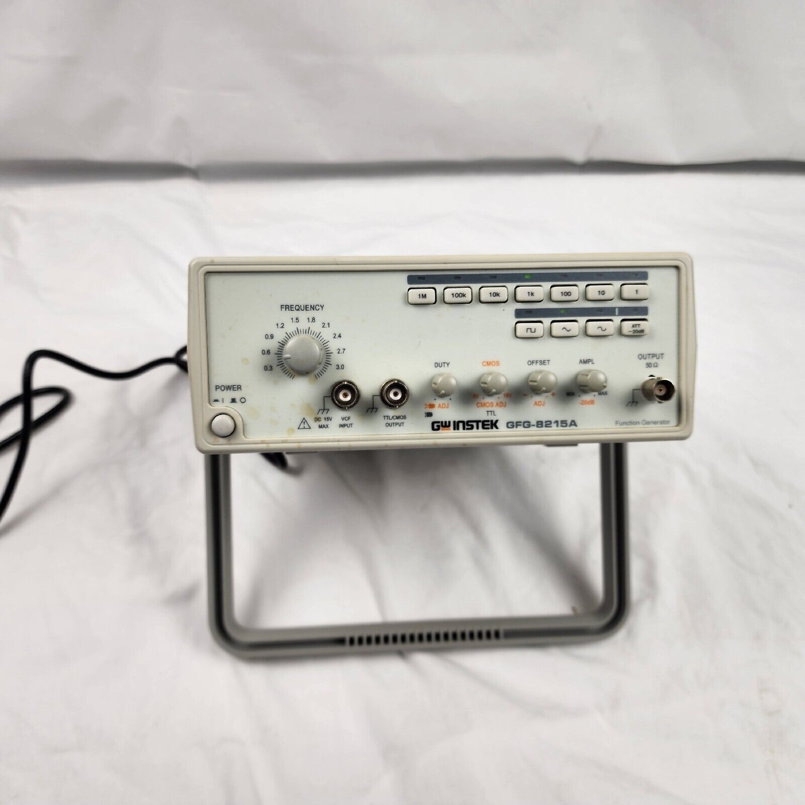 GW Instek GFG-8215A Function Generator, 0.3Hz to 3MHz Frequency Range – Tested