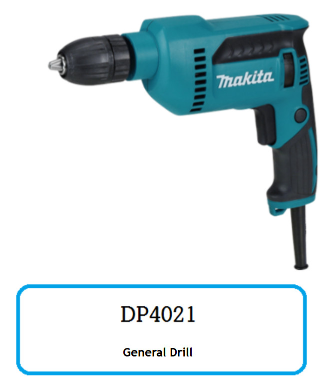 Makita DP4021 Corded 220-240V Drill 630W 3000Rpm 13mm Keyless 271mm 1.6kg US(X)