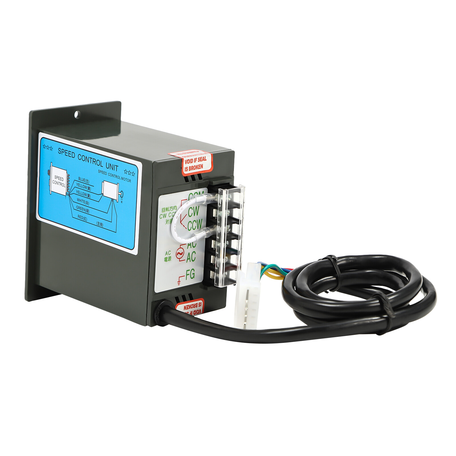 Worm Gear Motor 120W AC 110V Speed Controller Industrial Gearbox Electric RV30