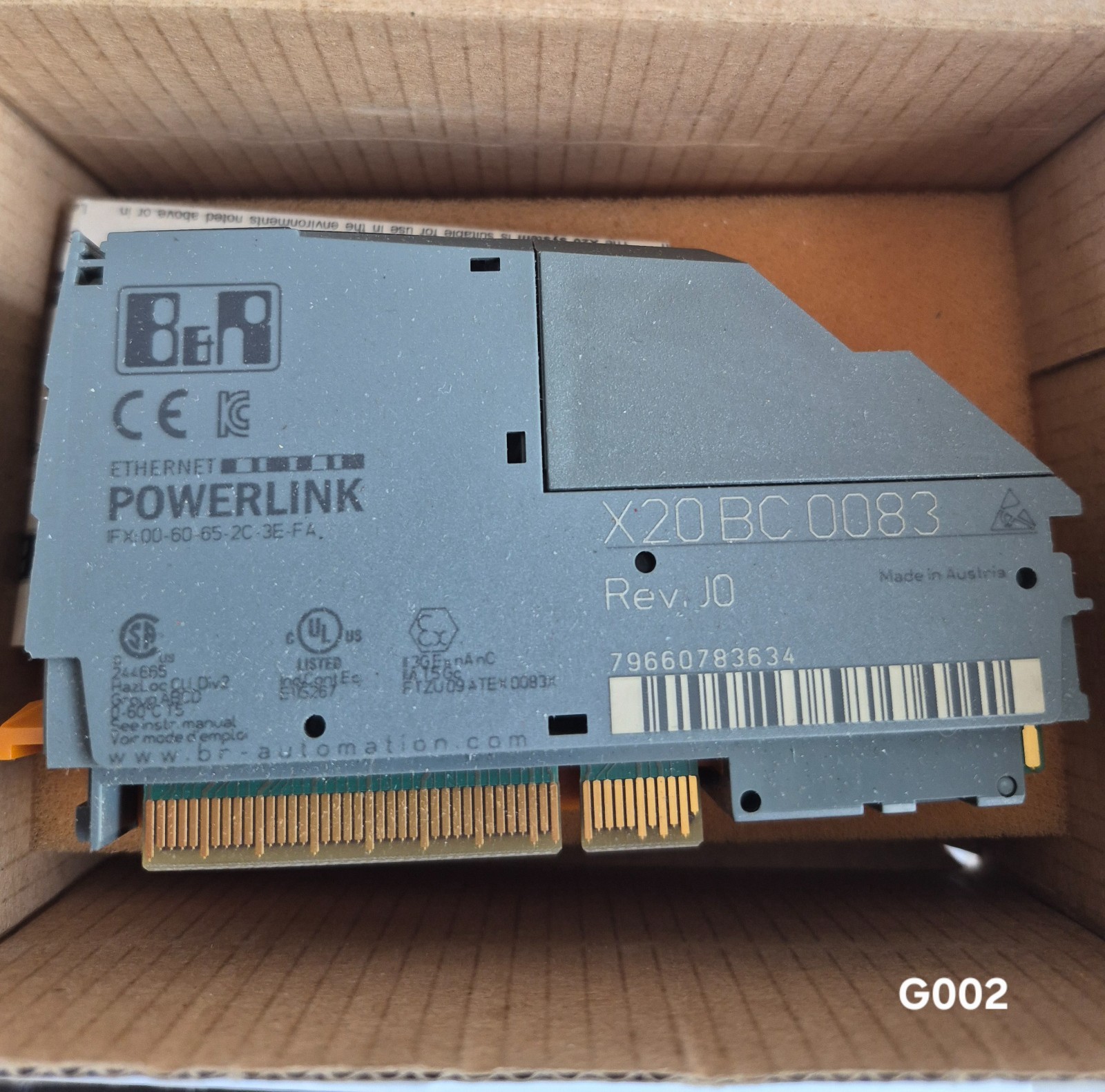 Brand New: B&R X20BC0083 Powerlink Ethernet, 1 unit available