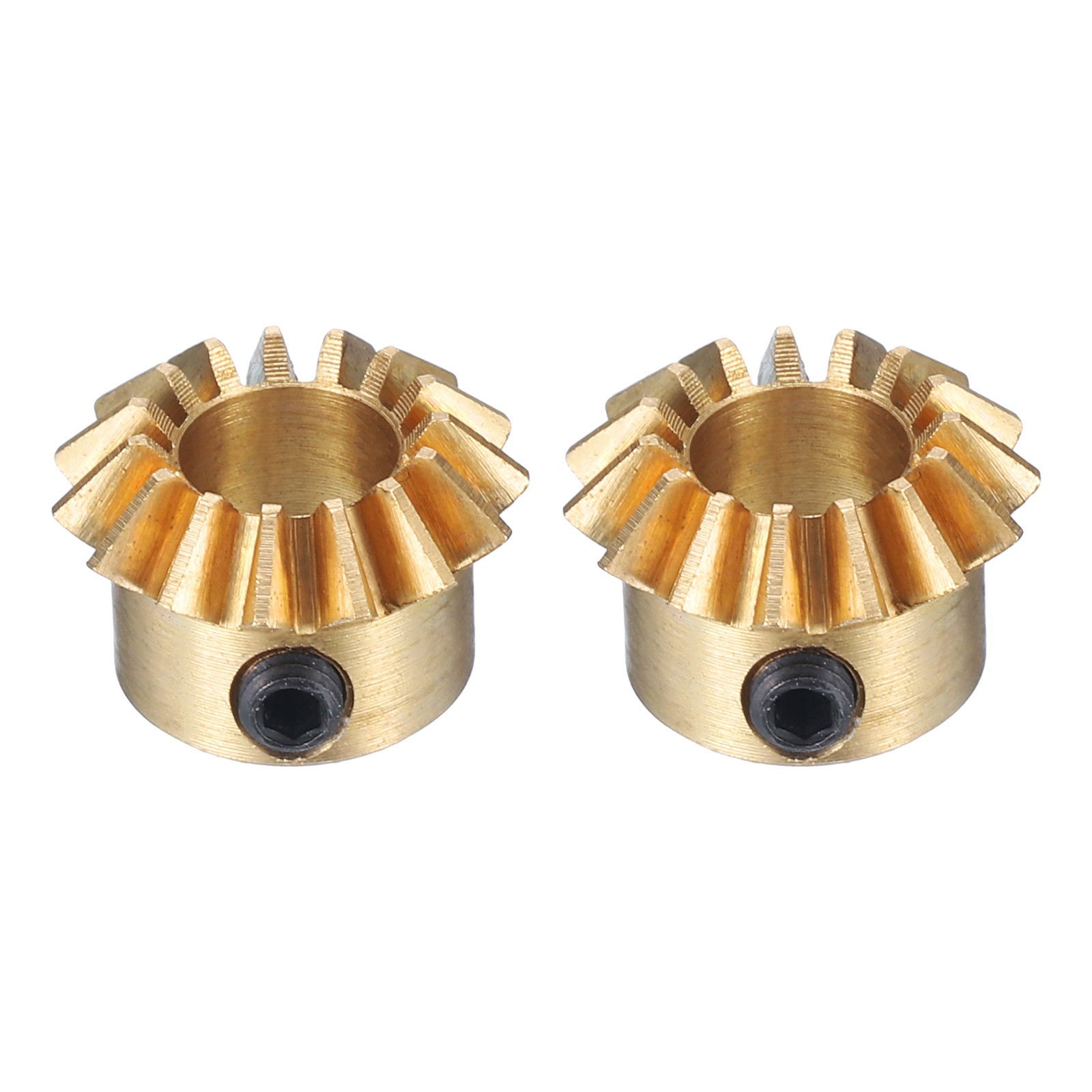2pcs Bevel Gear Tapered Bevel Pinion Gear 0.8 Module 15T 6mm Hole