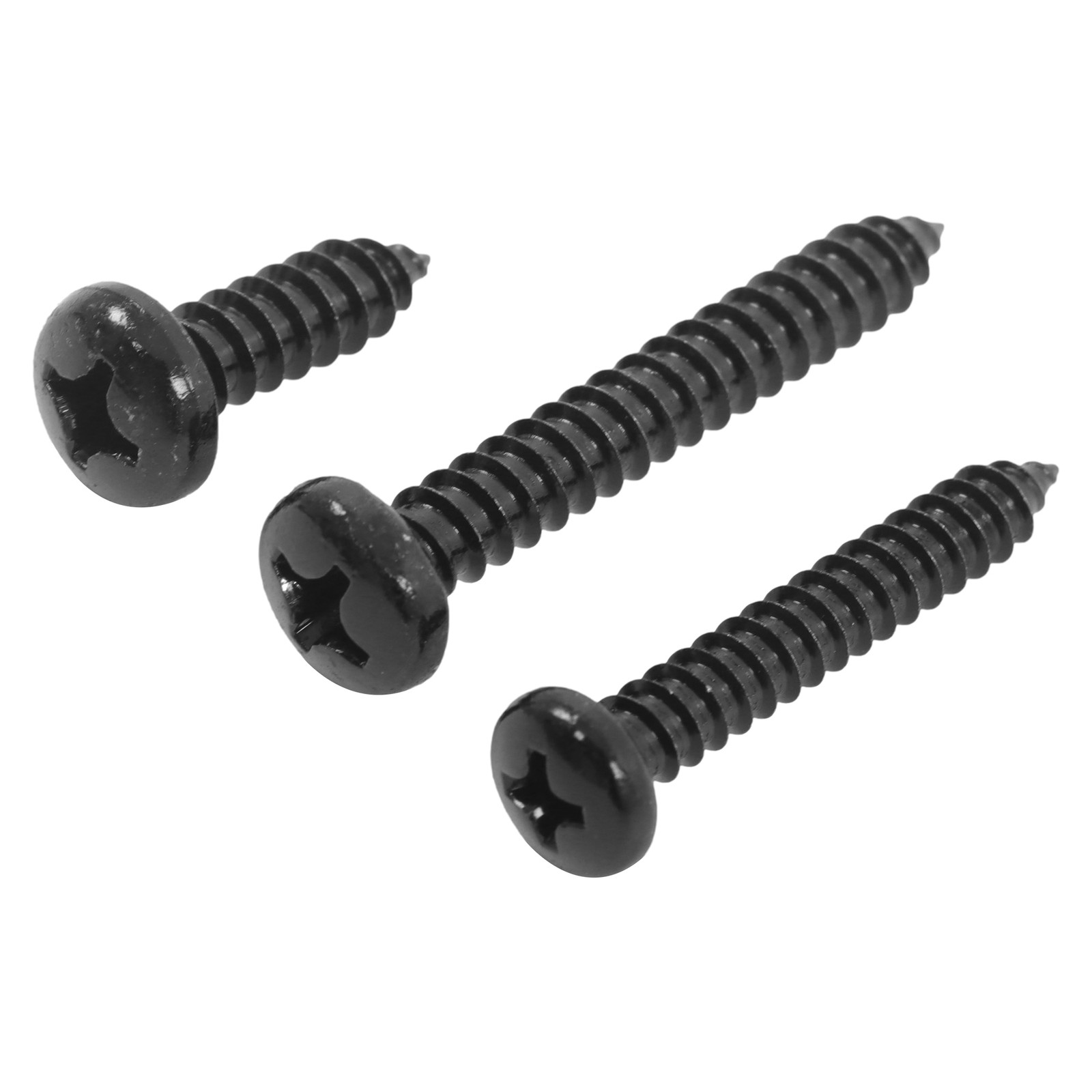 550Pcs 304 Stainless Steel Black Wood Screws, Phillips Pan Head Assortment Kit