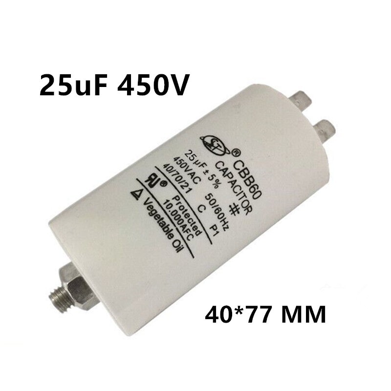 START RUN MOTOR CAPACITOR WATER PUMP COMPRESSOR AIR CONDITIONING 450v μF CBB60
