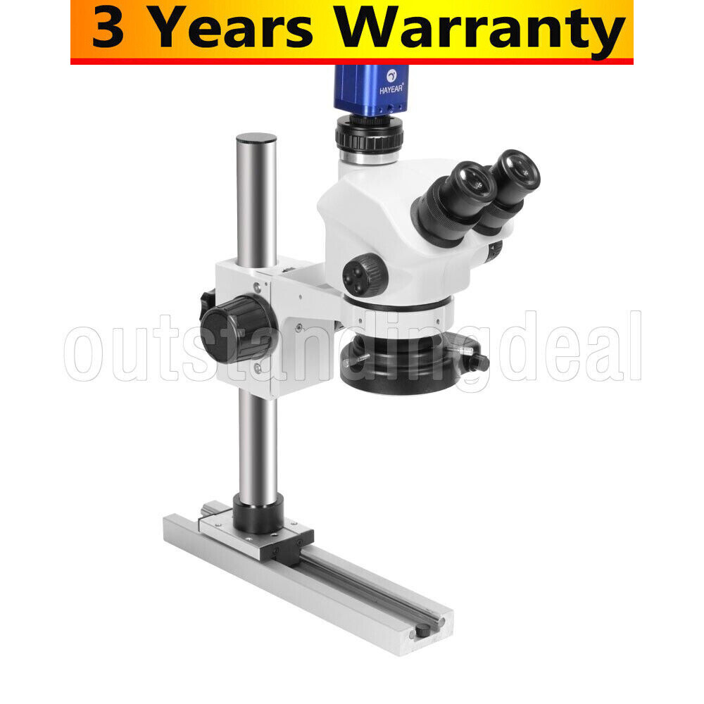 HY-5100-HG7045 7-50X Slide-rail Base Microscope Stand Digital Camera Kit #TOP