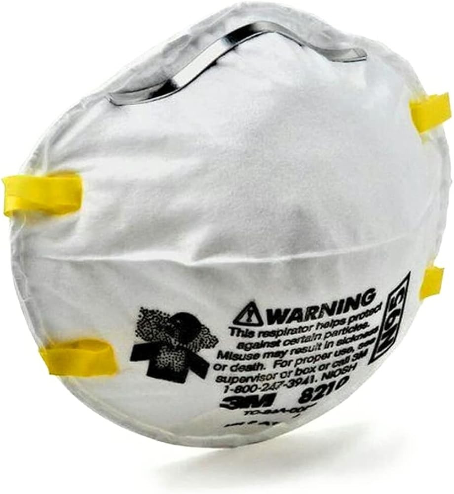 3M 8210 N95 Particulate Respirator NIOSH Approved Face Masks Box of 20 S4 3 pack