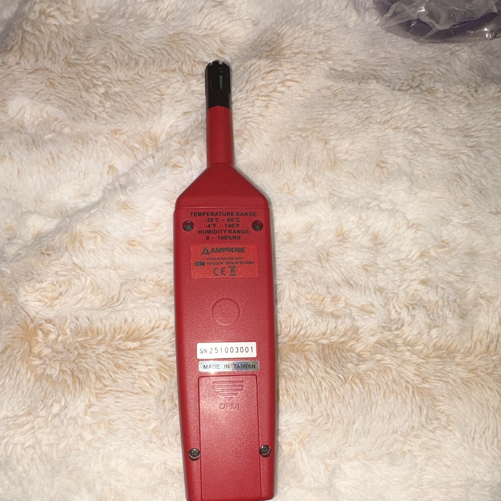 Amprobe TH-3 Digital Humidity & Temperature Meter Hygrometer -20°C to 60°C