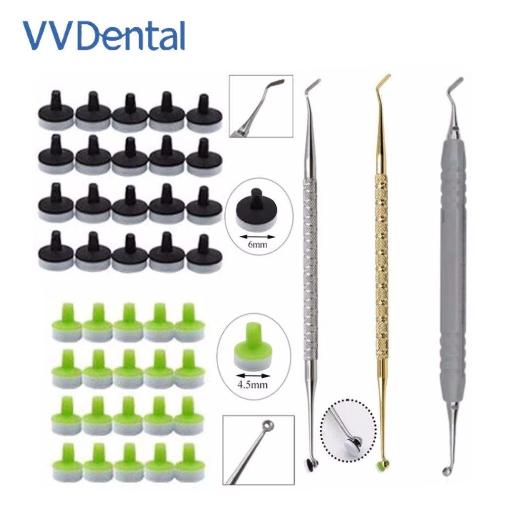 Dental Foam Pads Kit Veneer Composite Resin Filling Spatula Handle Optrasculpt