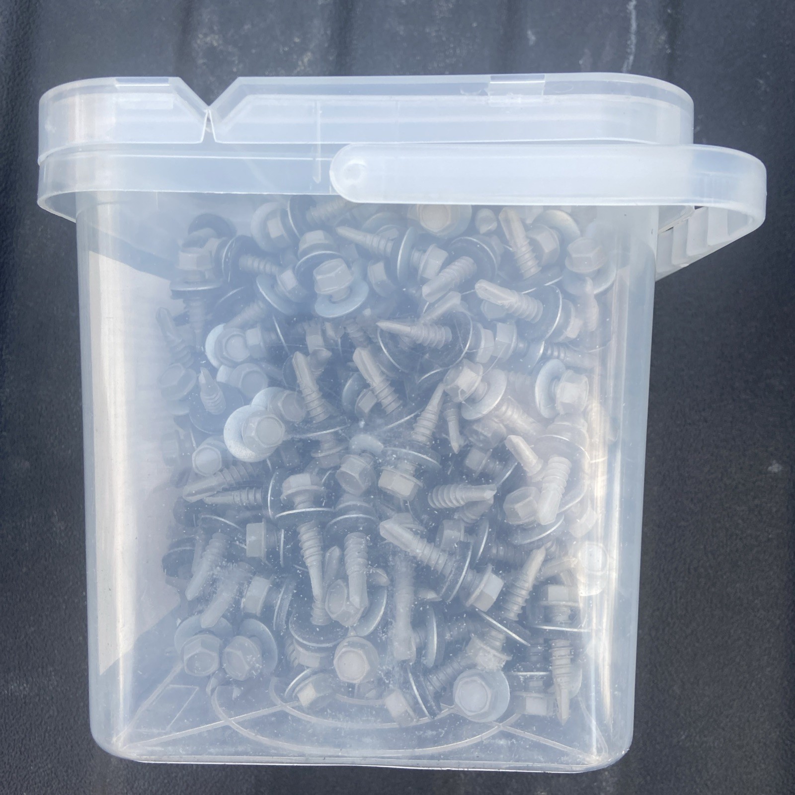 Teks #12 x 1 in. HEX WASHER HEAD DRILL PT METAL-TO-METAL ROOFING SCREWS 400CT