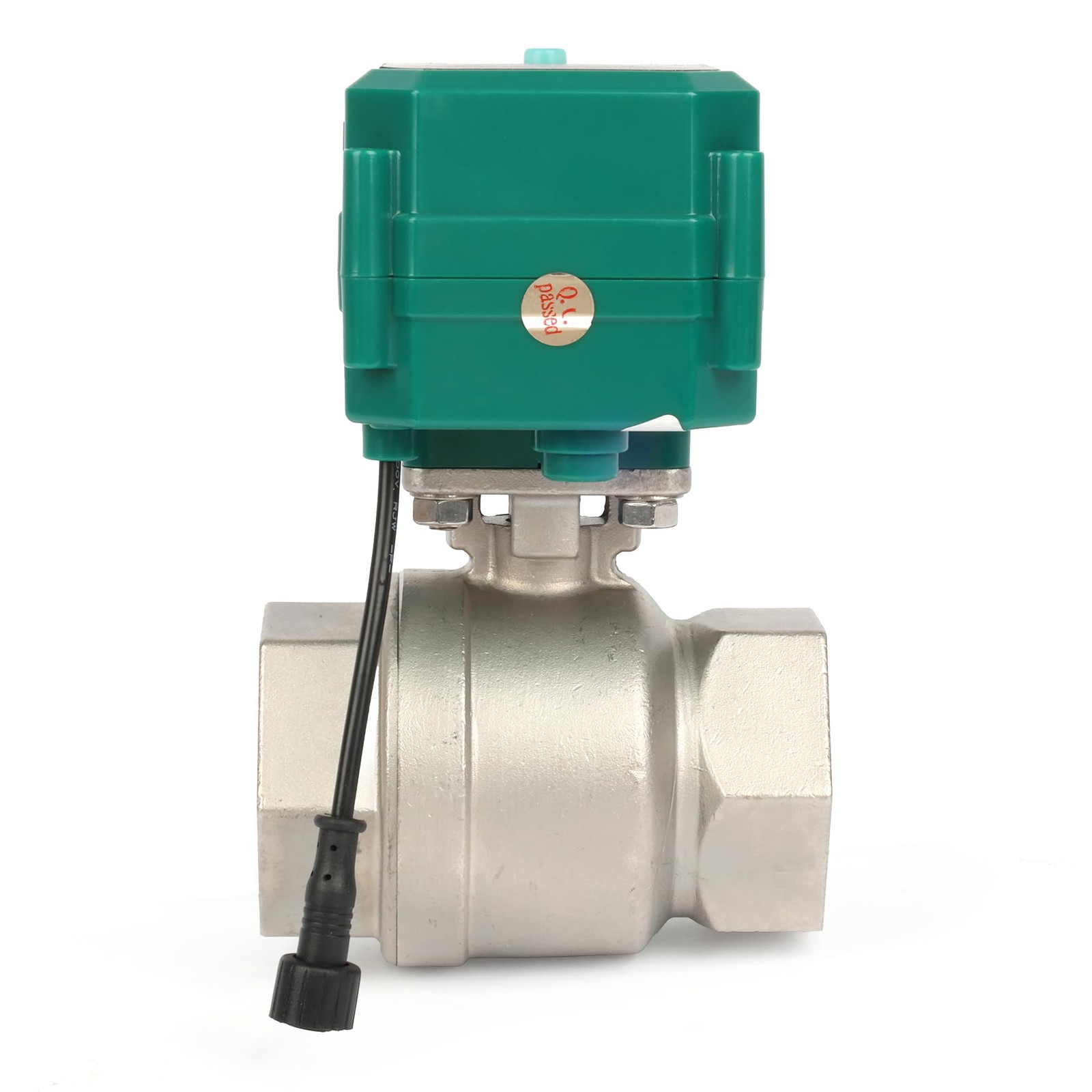 U. S. Solid Wifi Smart Motorized Ball Valve 1 1/2 in SS US Plug Manual Switch