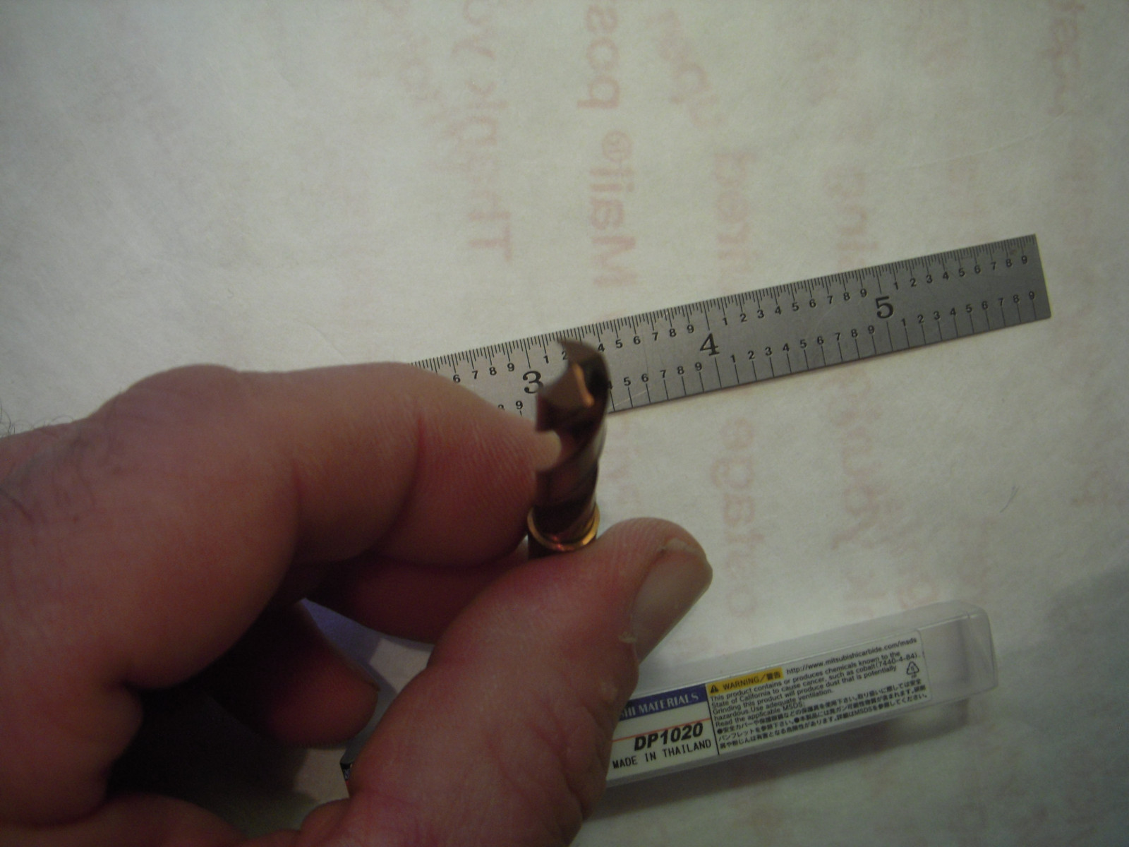 NEW MITSUBISHI 3XD CARBIDE DRILL 8MM SH. X 6.70MM CUT DIA. X 74MM OAL VP15TF