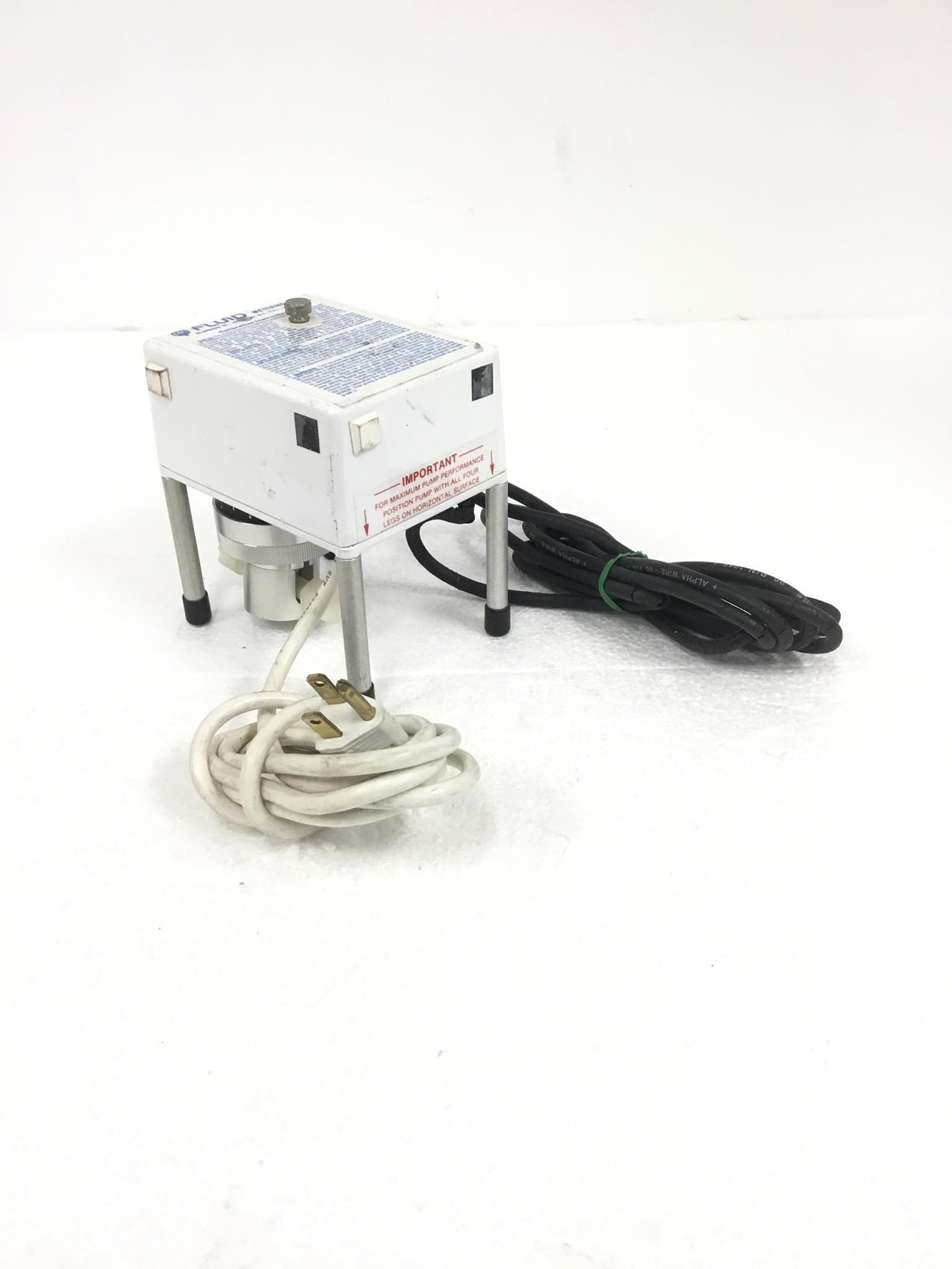 Fluid Metering FMI Micro II-Petter Low Flow Meter Pump 110V, 60Hz, WORKING