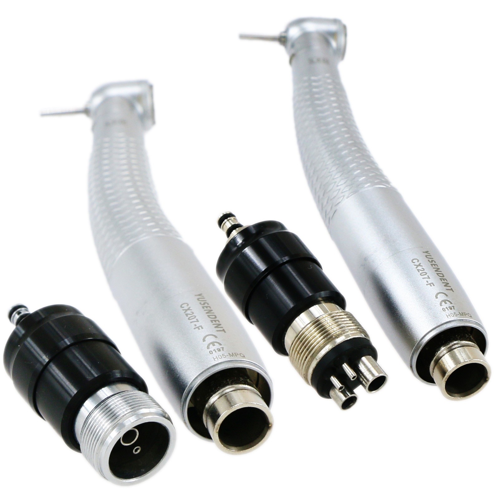 US COXO Dental LED Handpiece High Speed E Generato 2/4 Holes Coupler Fit NSK