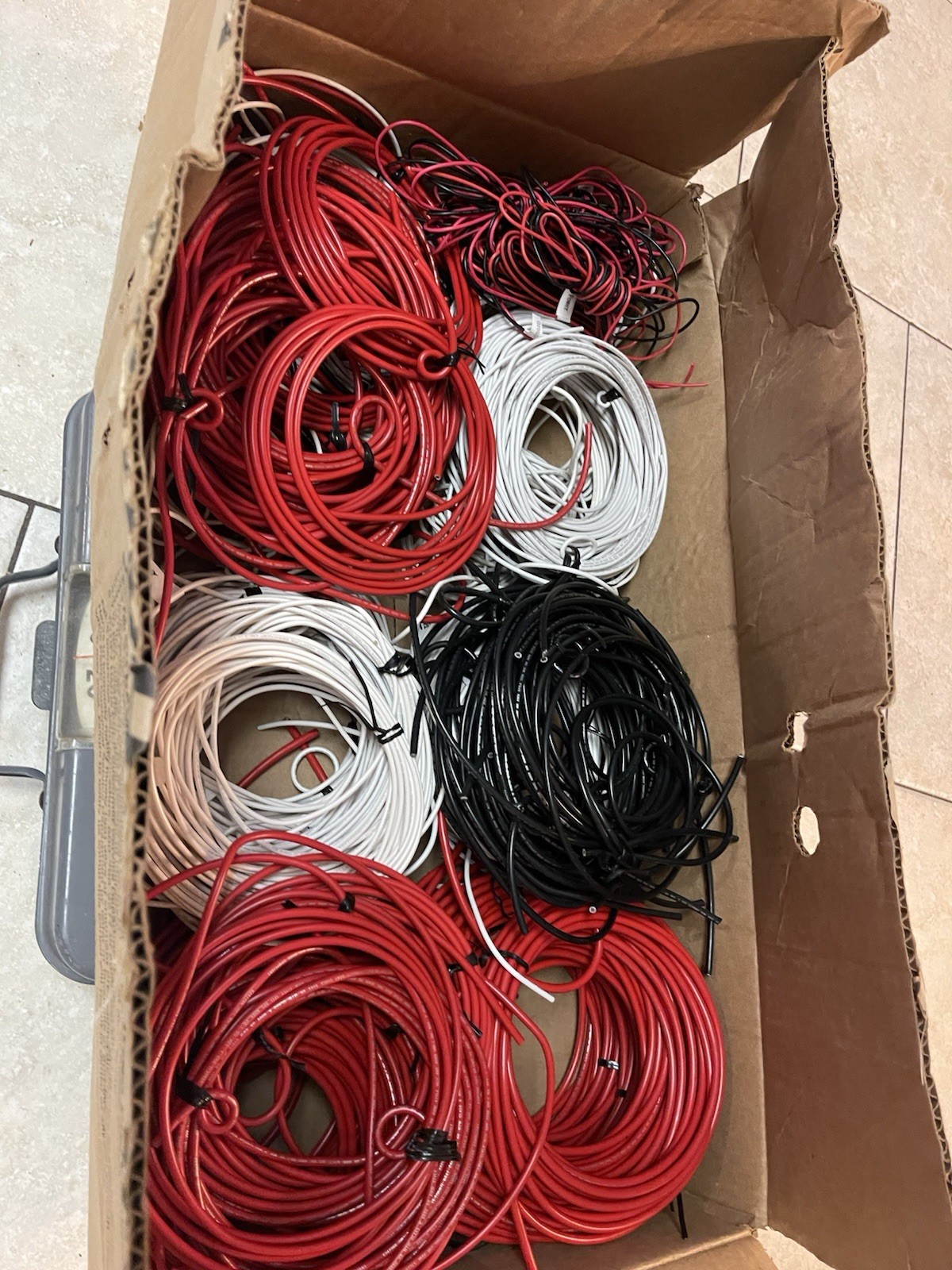 Harris Radio Power Install Kit Boat Cable Lot 10g 12g 18g Red Black White Ground