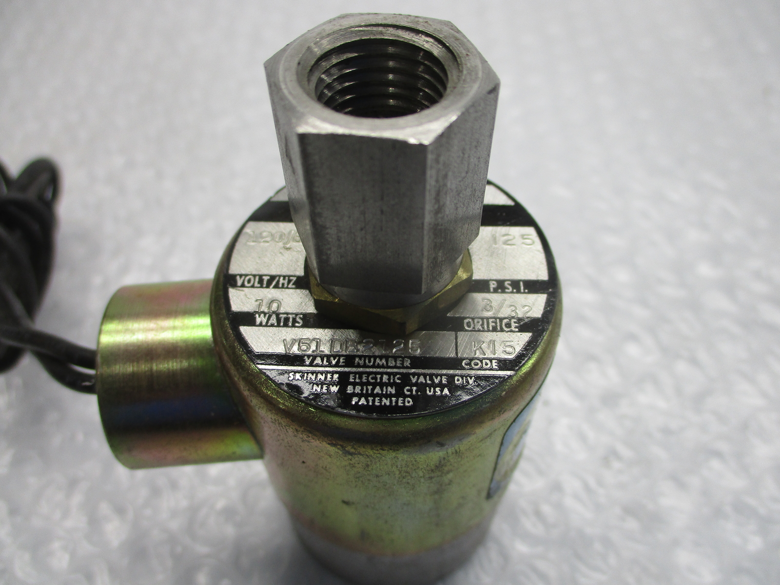 SKINNER VALVE V51DB2125 SOLENOID VALVE UNMP
